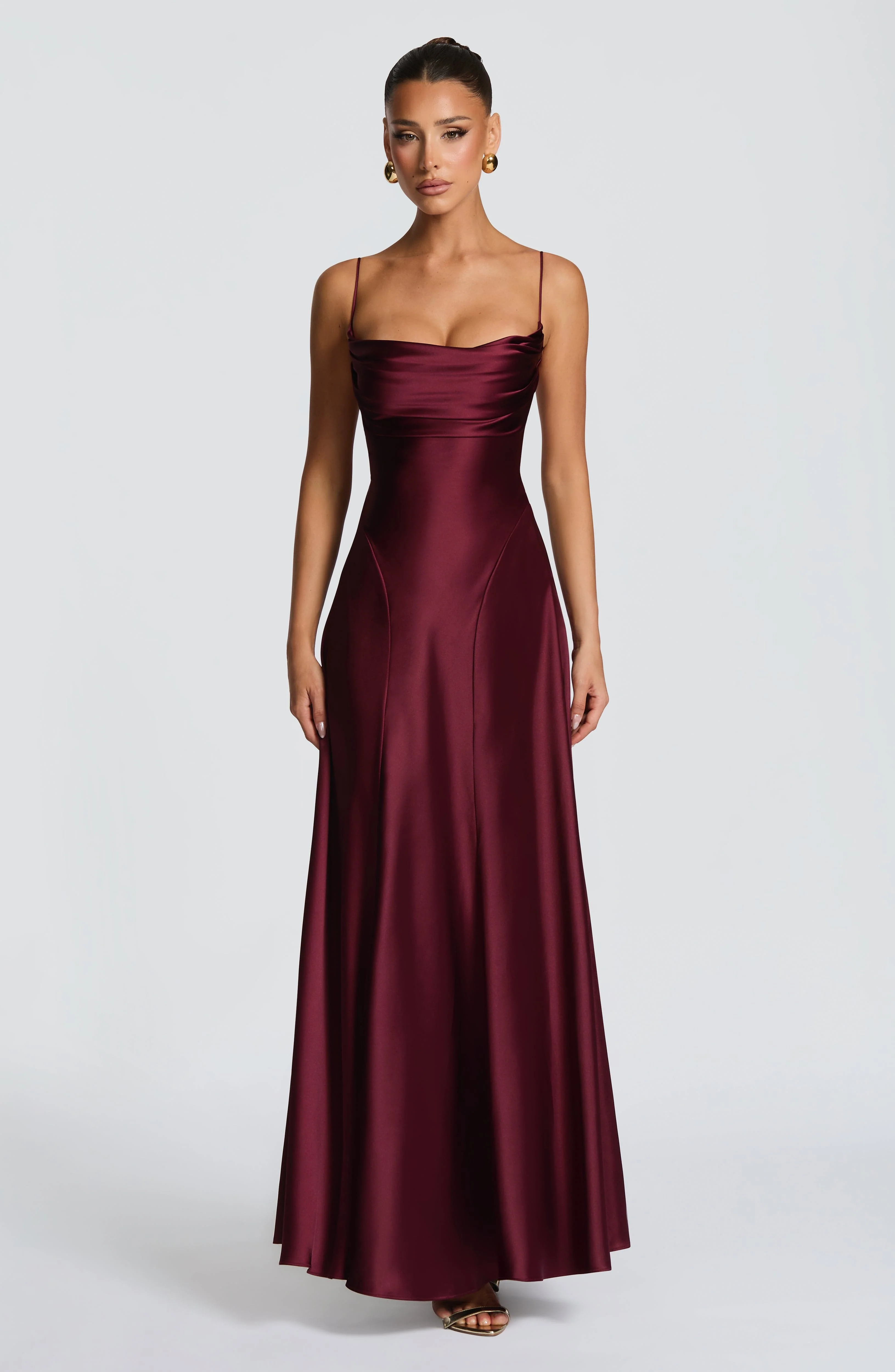 Adelina Maxi Dress - Cherry Lacquer - Image 4