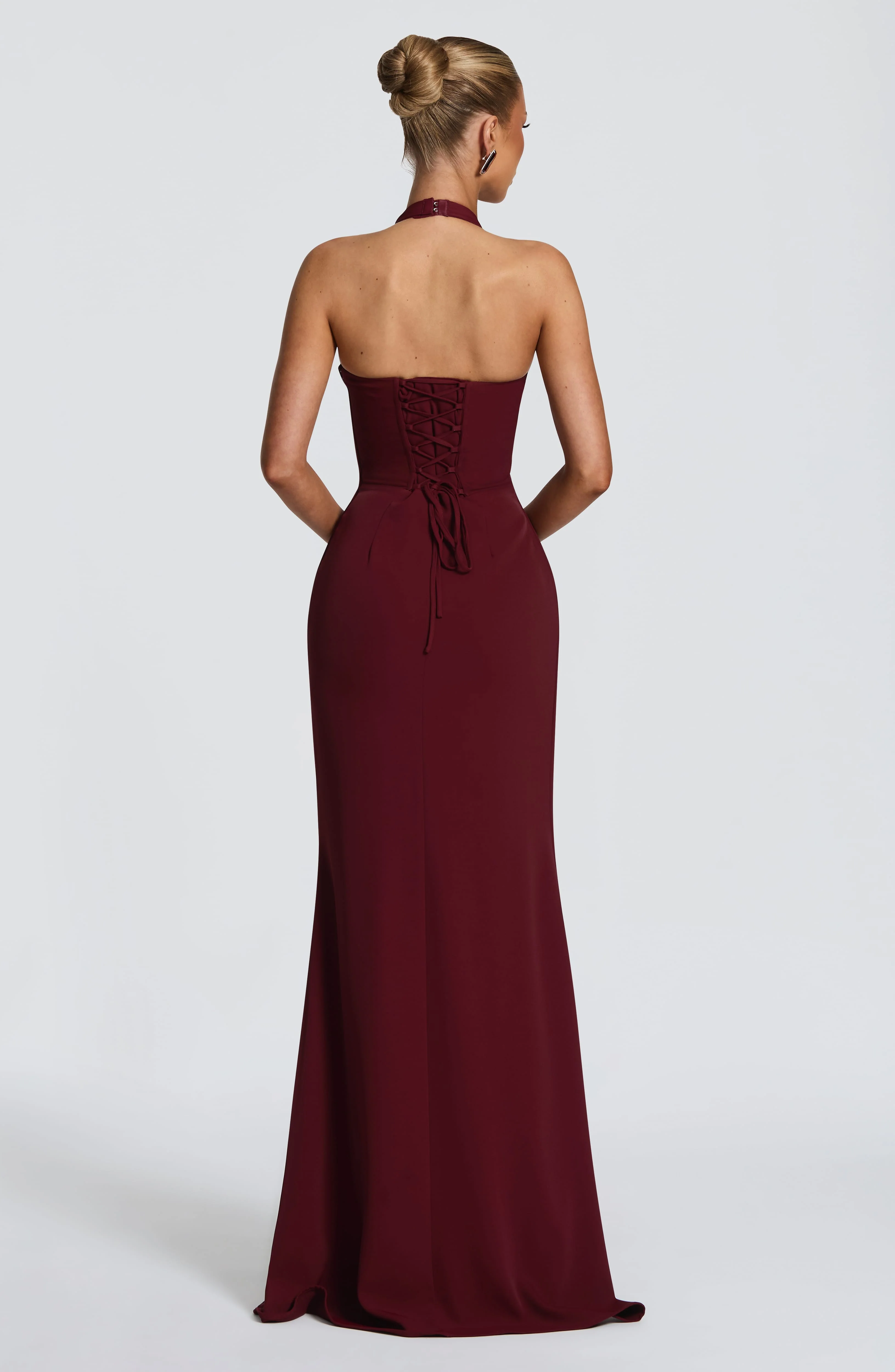 Adora Maxi Dress - Cherry Lacquer - Image 2