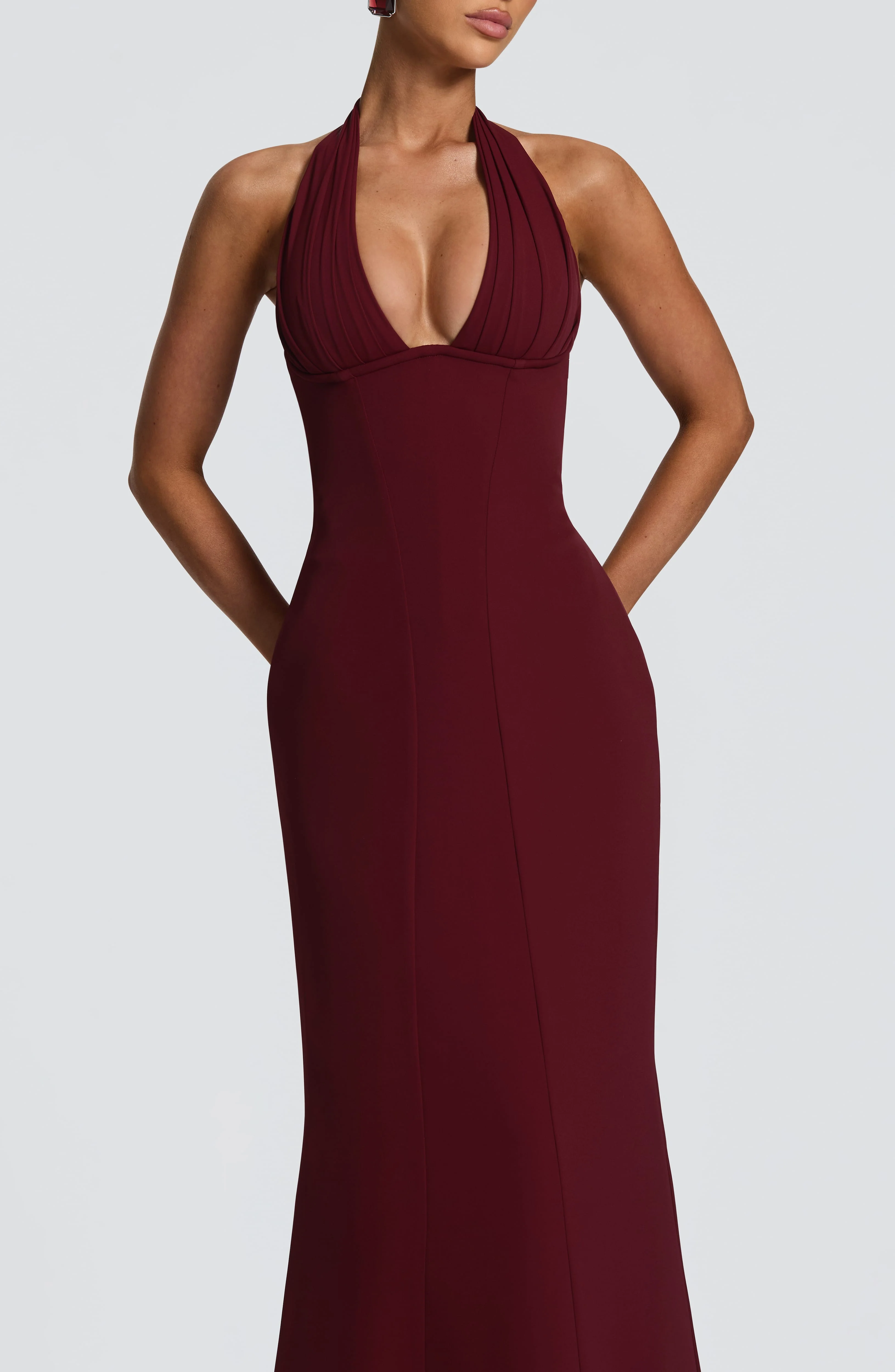 Adora Maxi Dress - Cherry Lacquer - Image 3