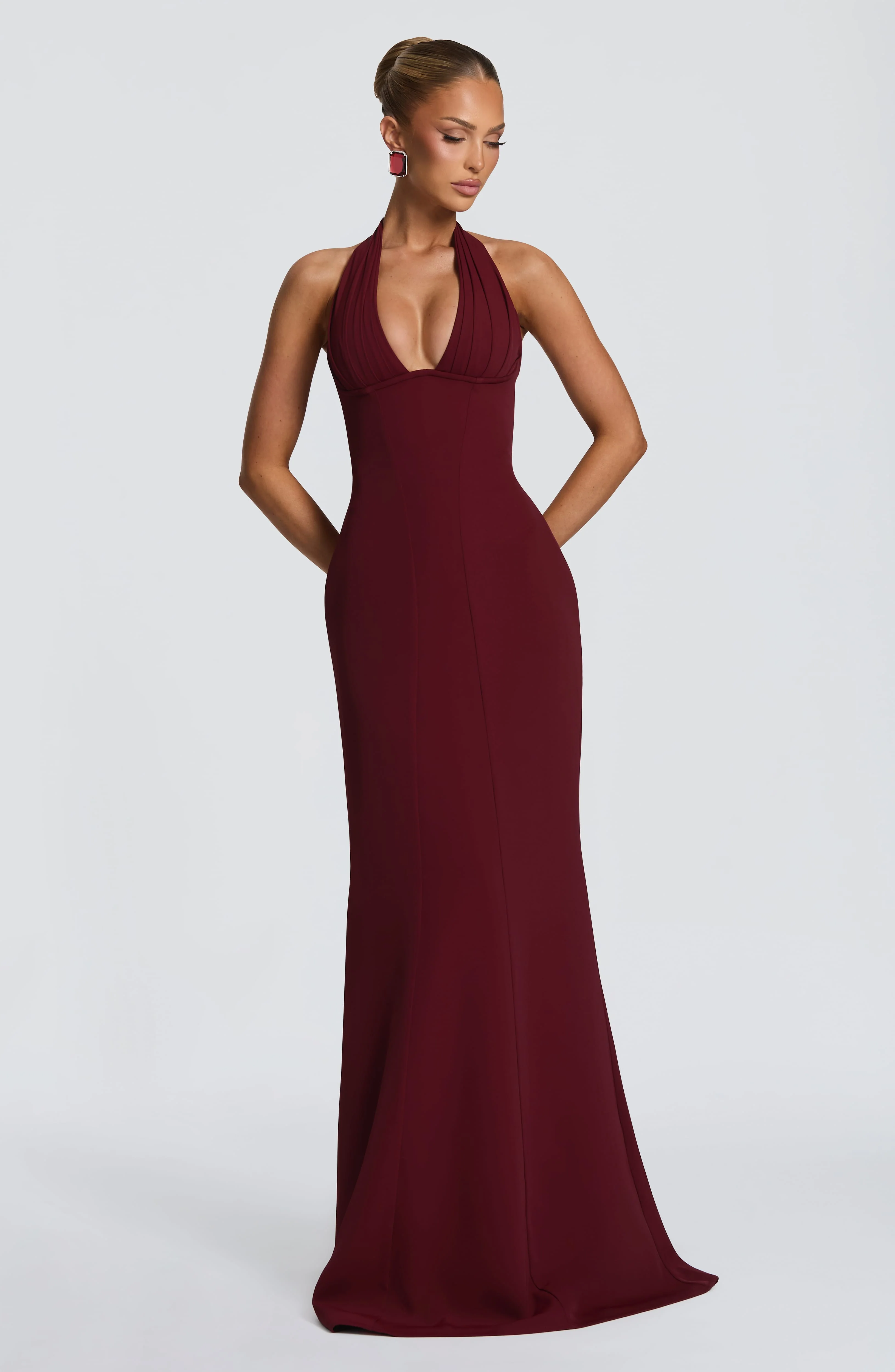 Adora Maxi Dress - Cherry Lacquer - Image 5