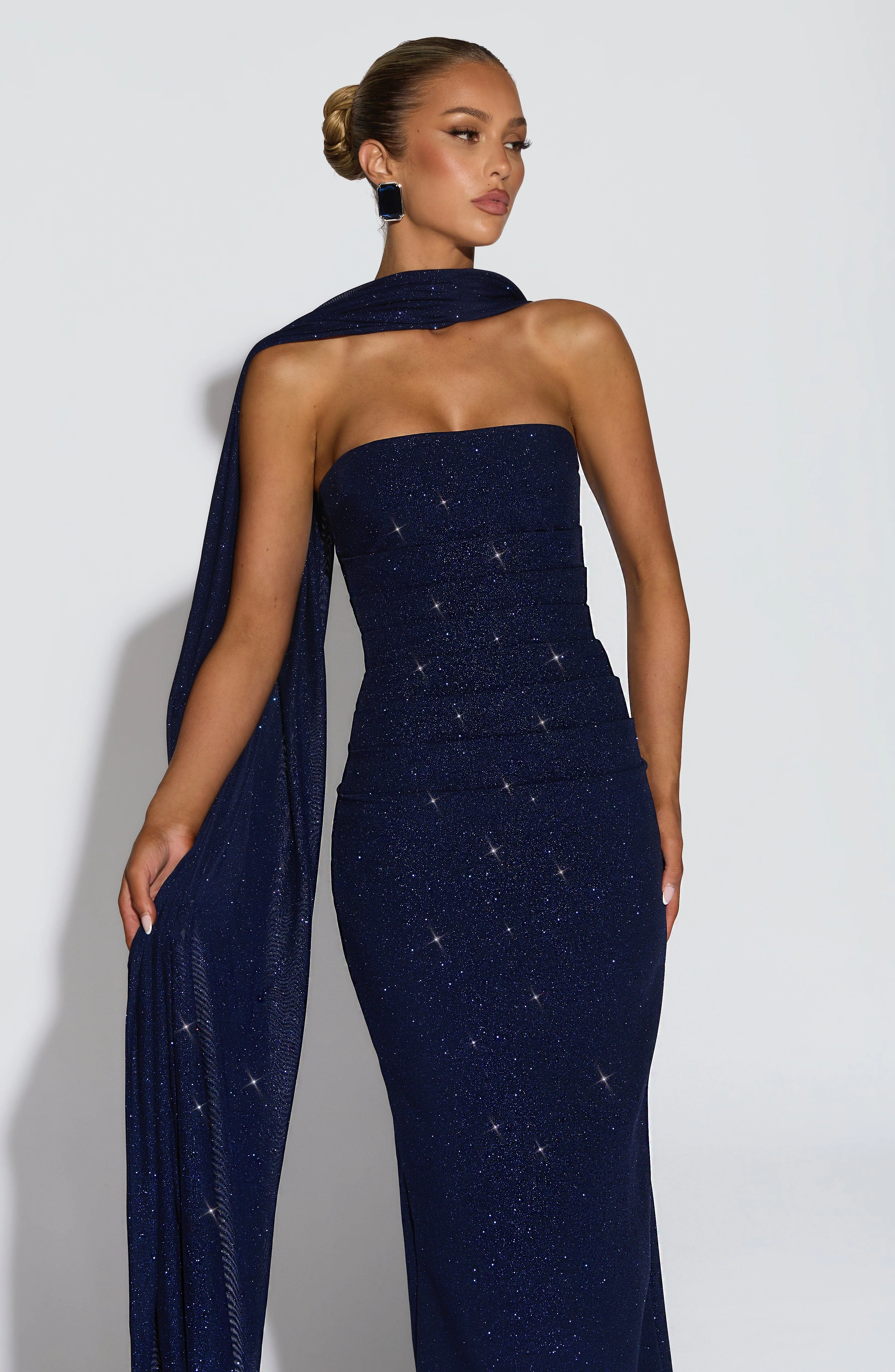 Agnes Shawl - Navy Sparkle - Image 4