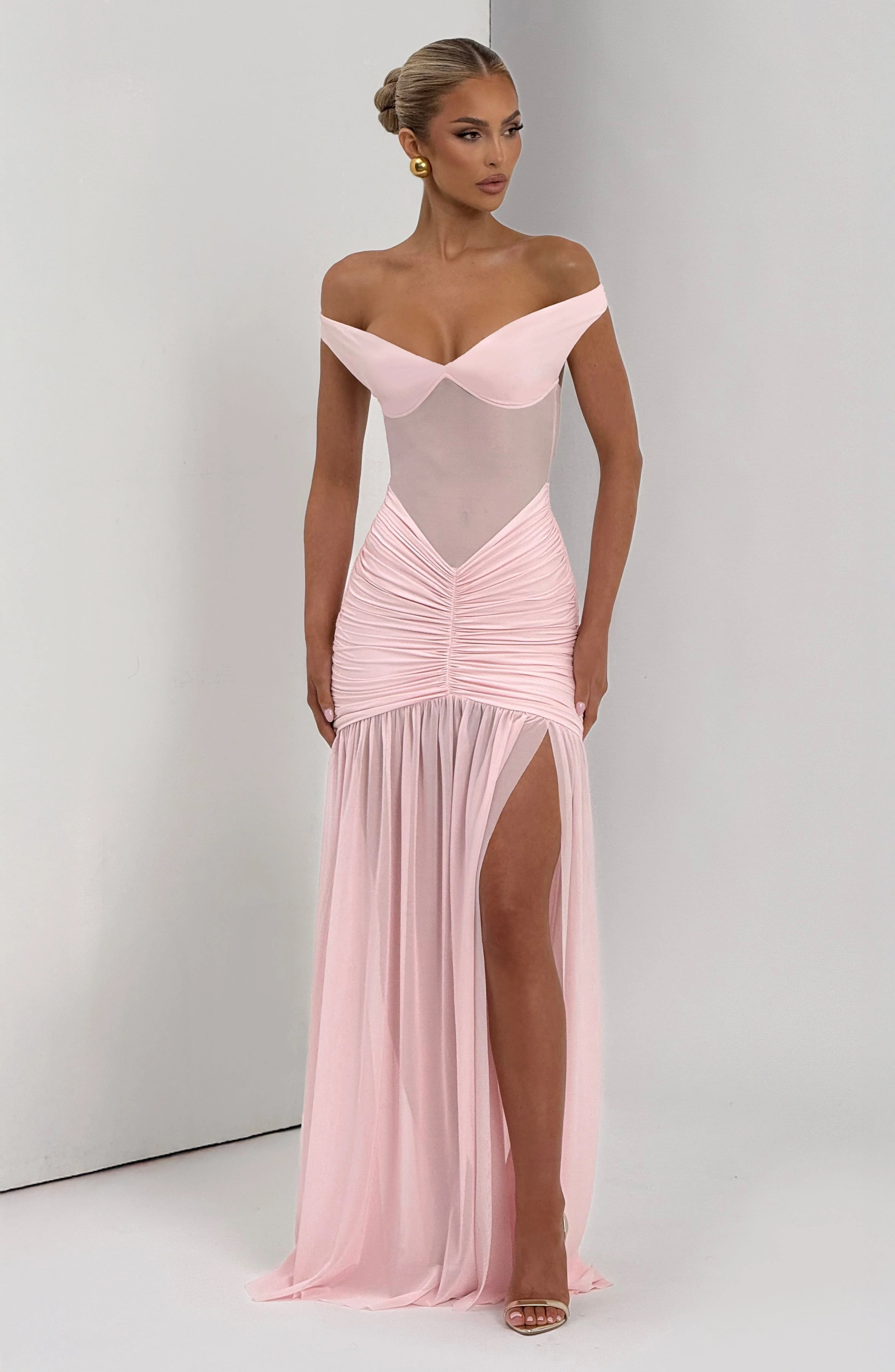 Alaia Maxi Dress - Blush - Image 7