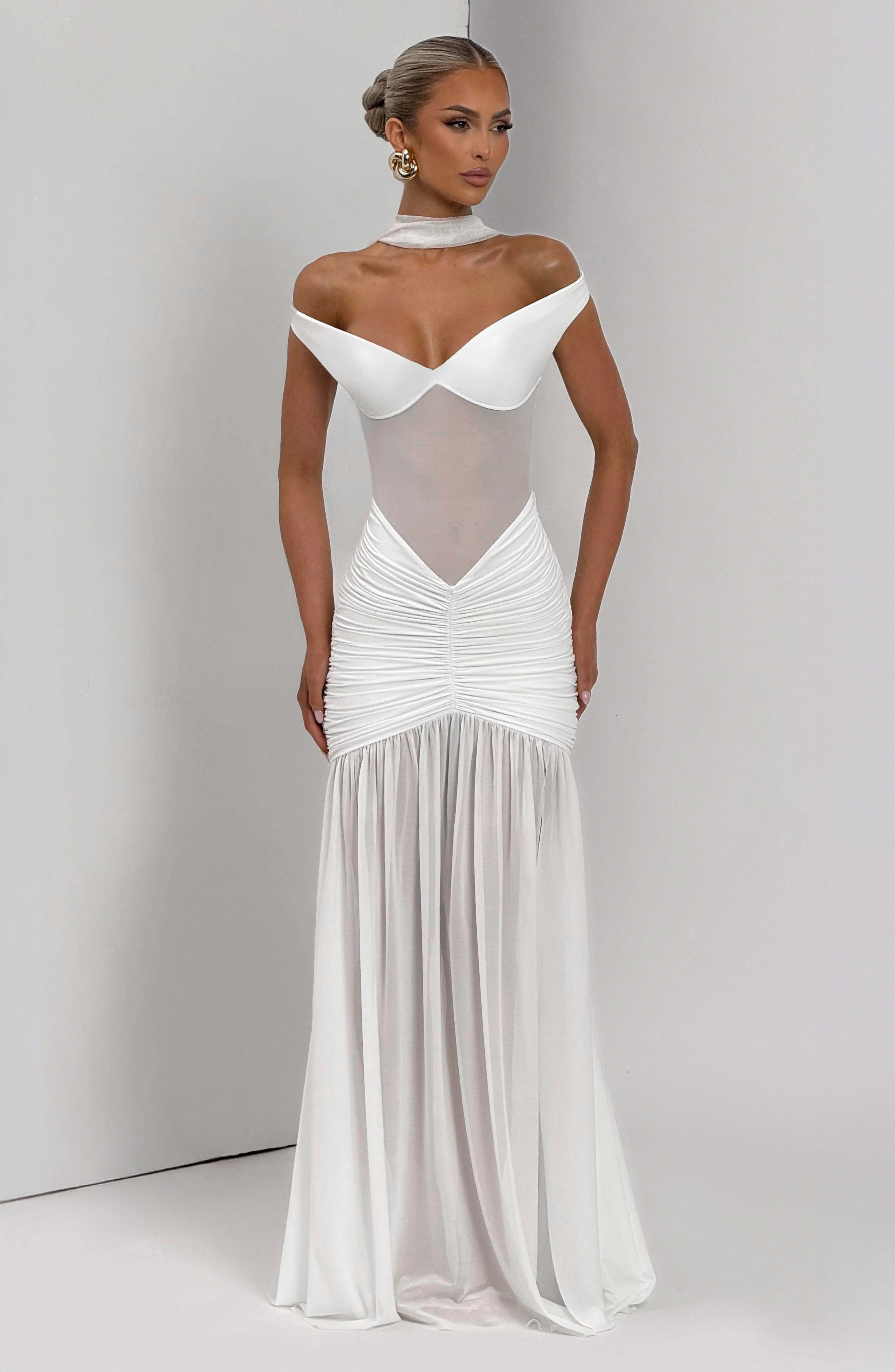 Alaia Maxi Dress - Ivory - Image 4