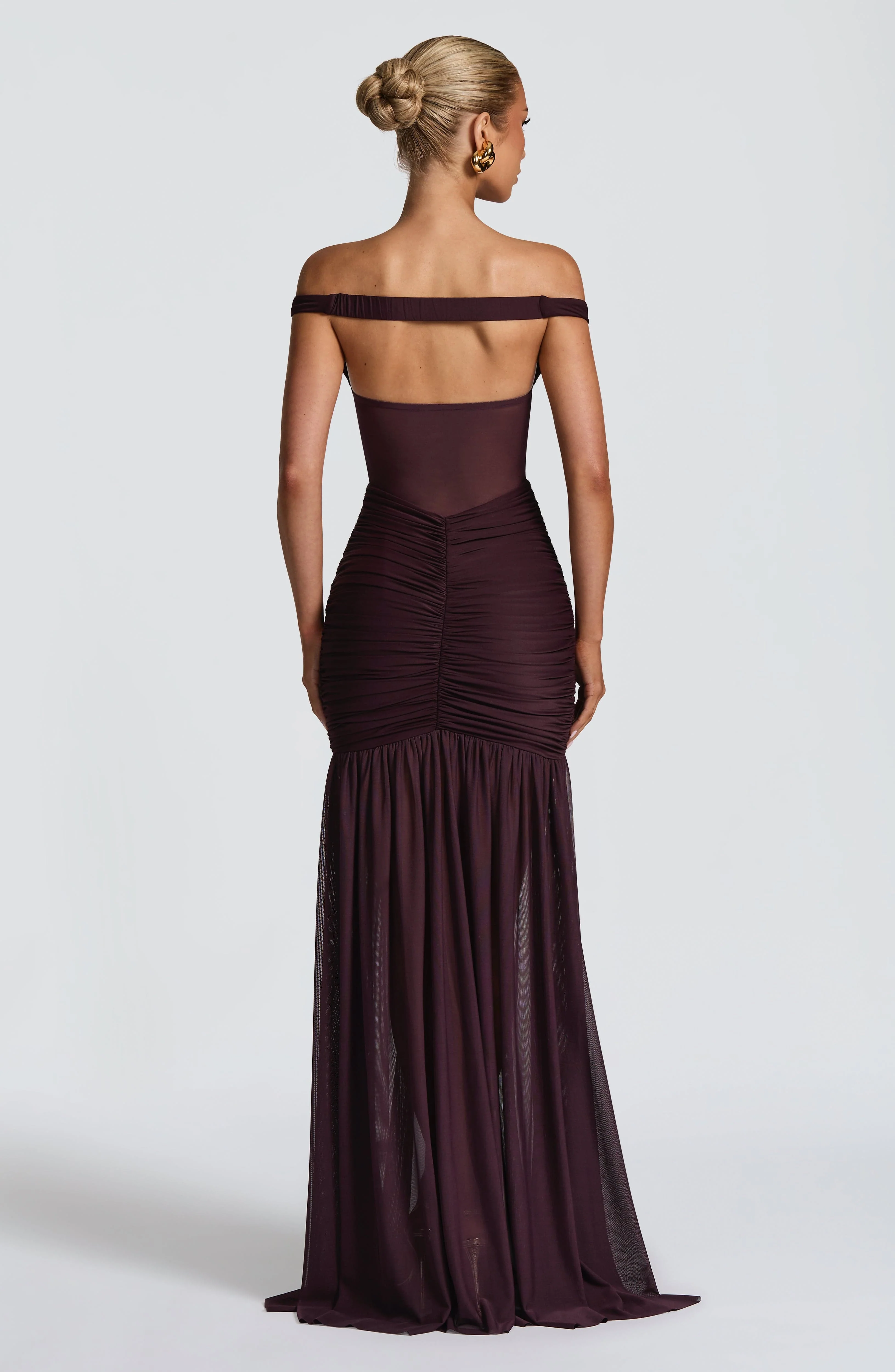 Alaia Maxi Dress - Plum - Image 4