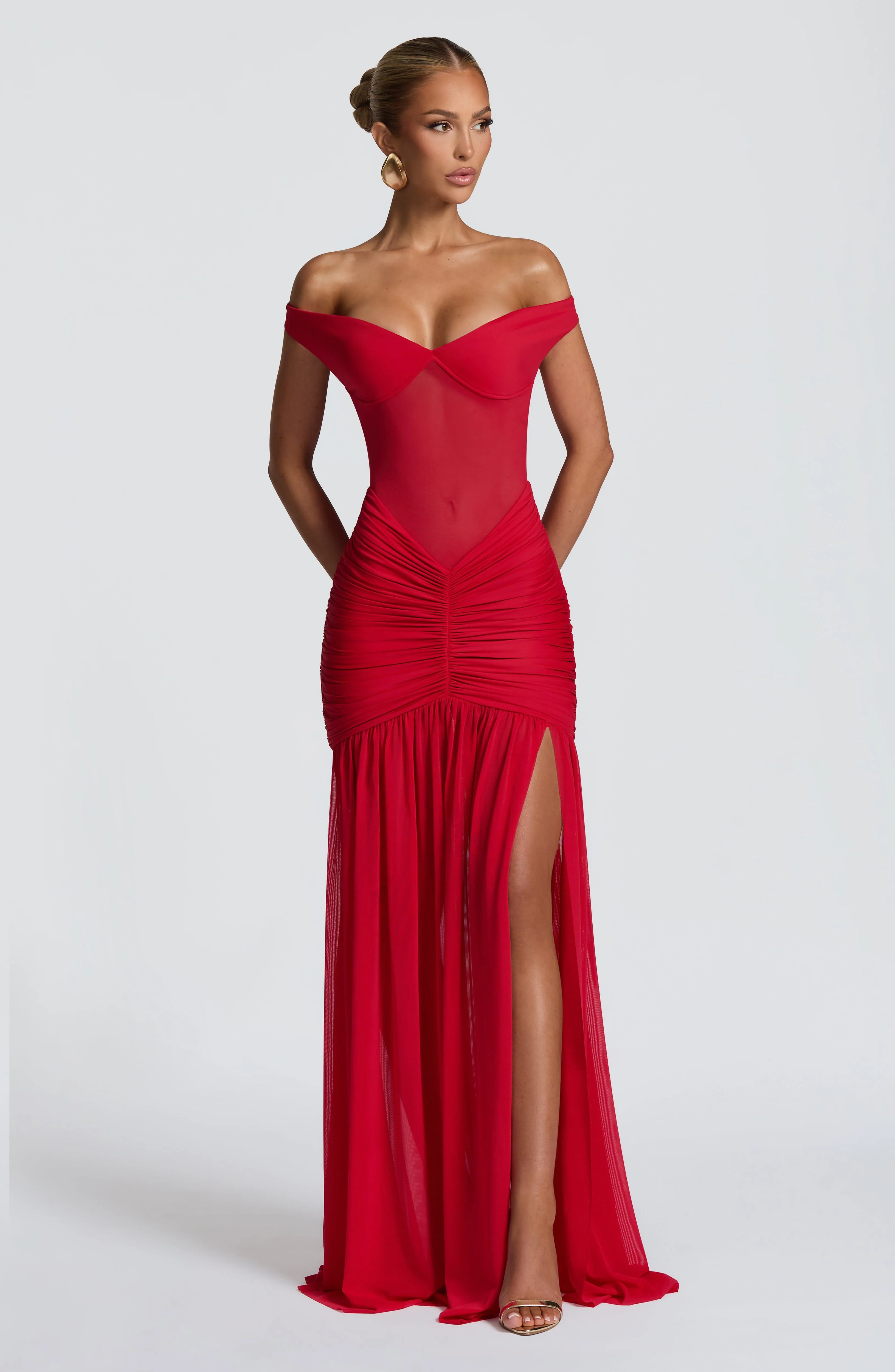 Alaia Maxi Dress - Red - Image 6