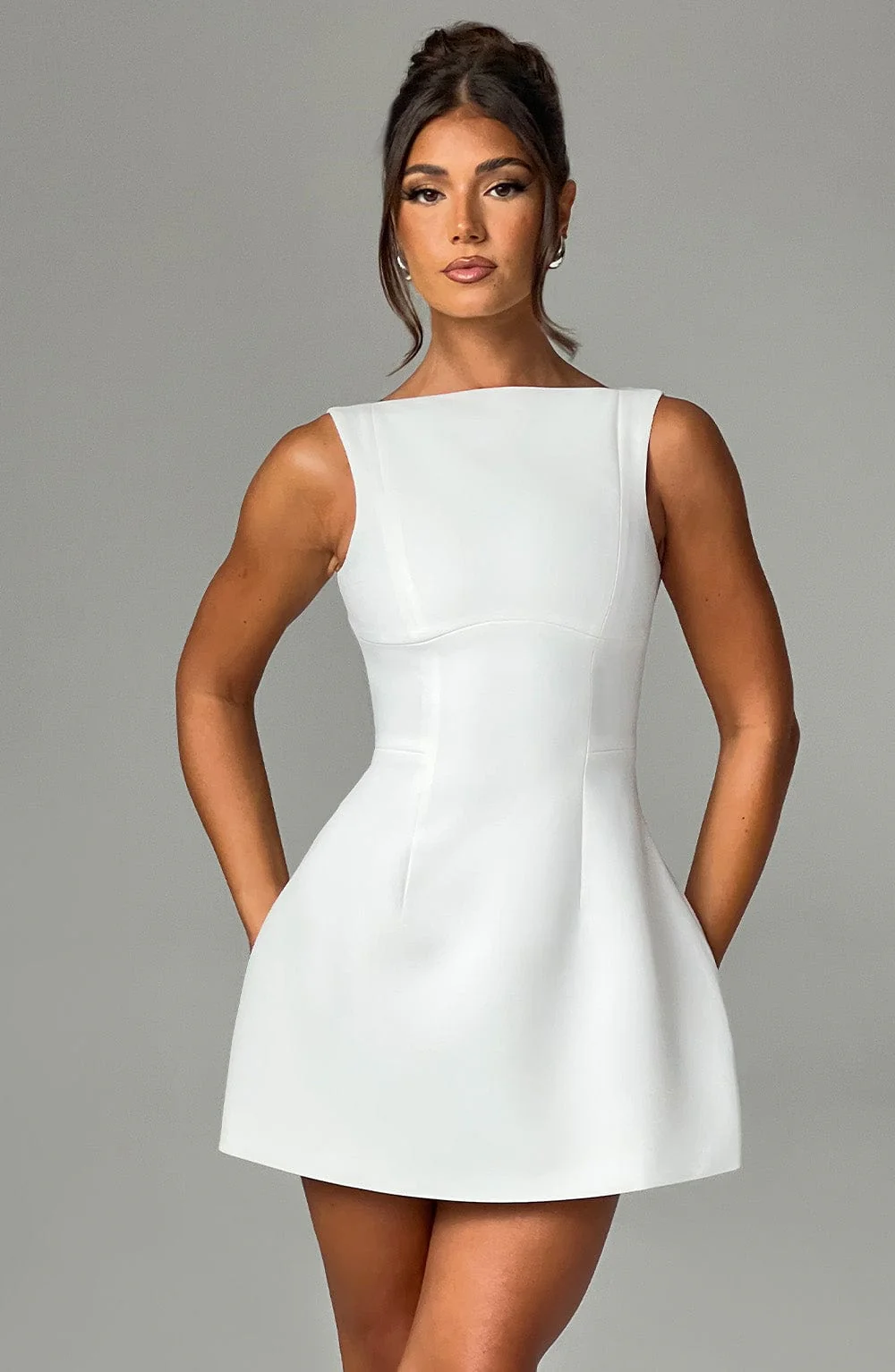 Alana Mini Dress - Ivory - Image 3