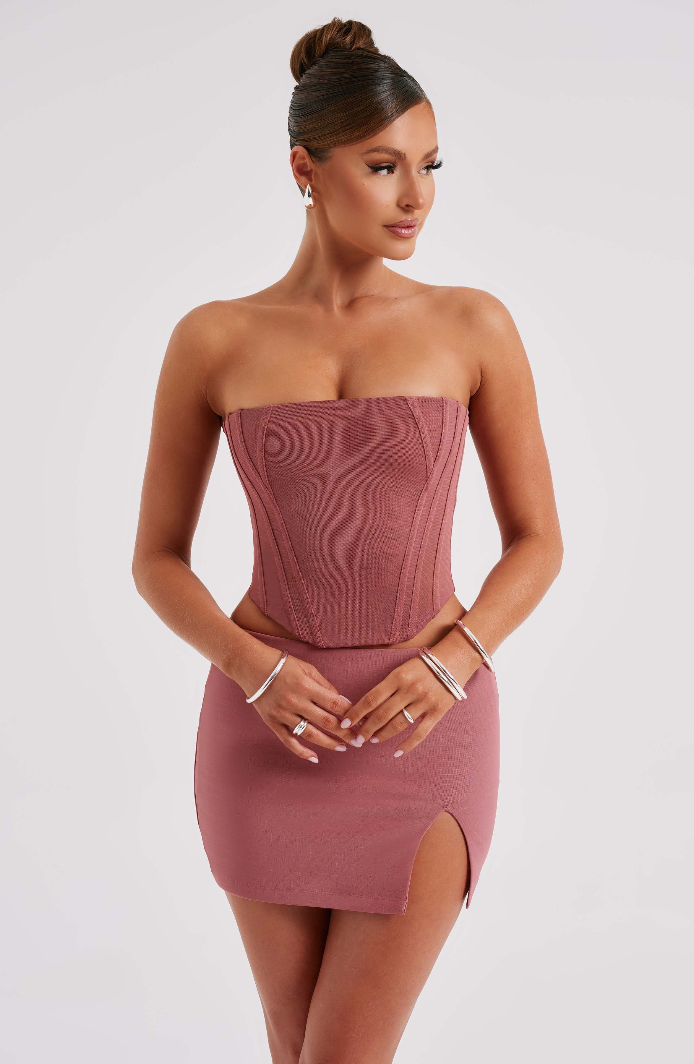 Alina Mini Skirt - Rose Pink - Image 5