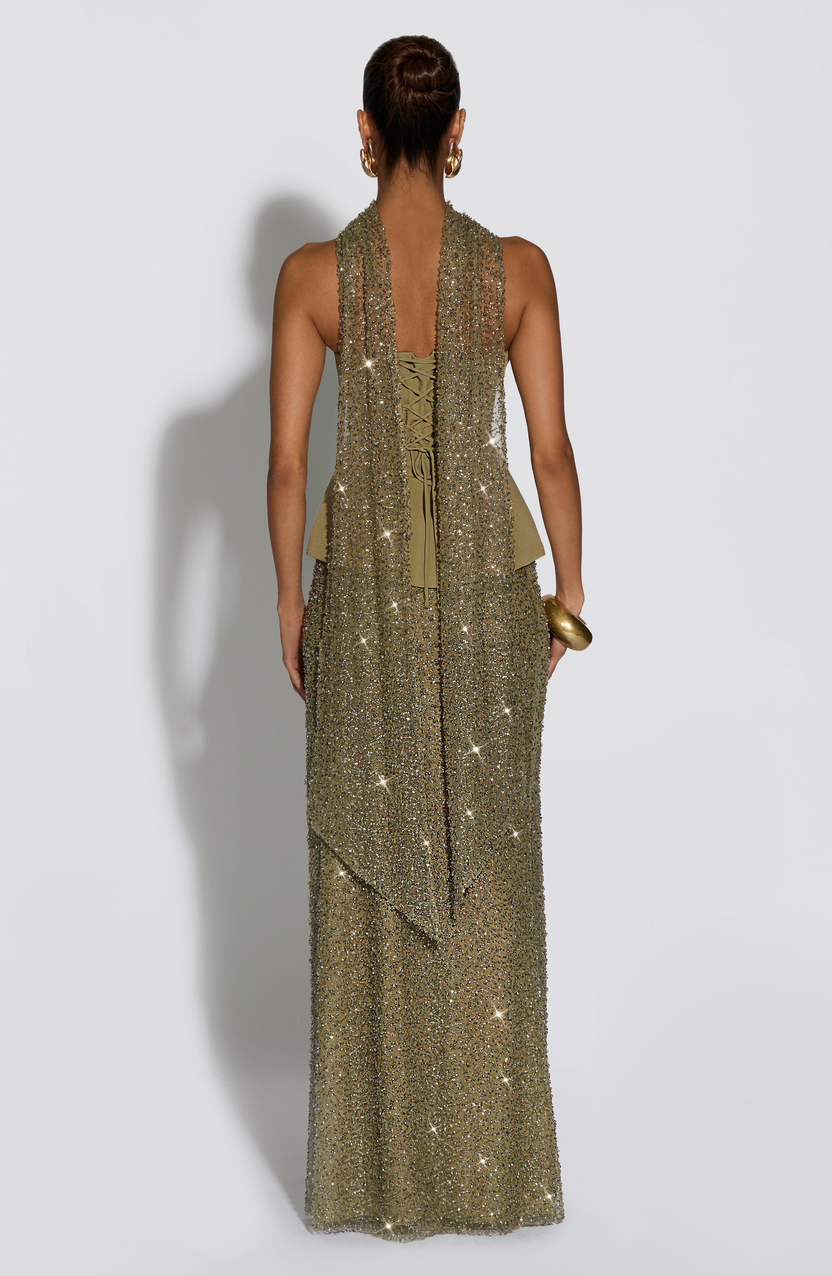Allaire Maxi Skirt - Sage - Image 5