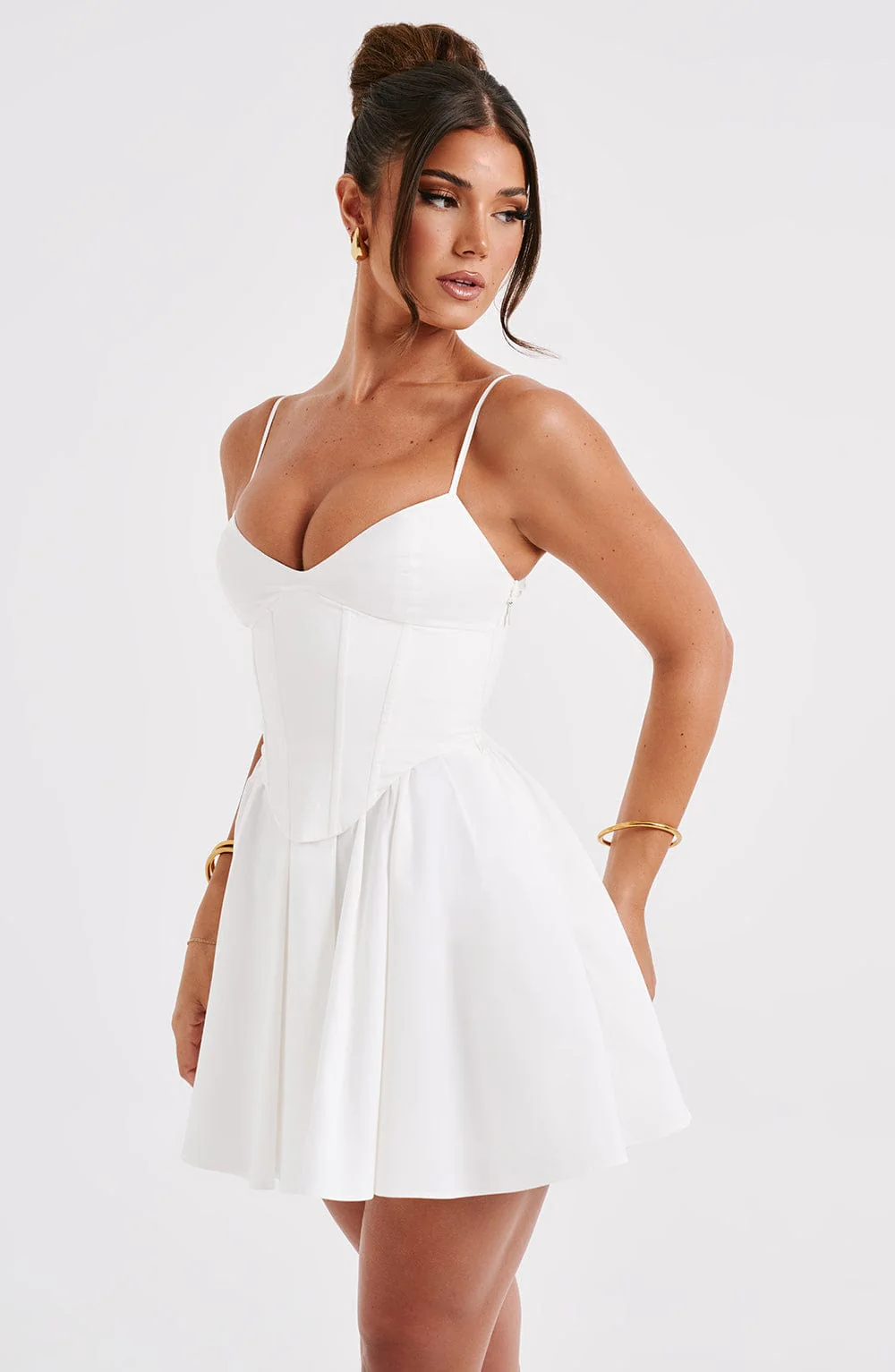 Analeigh Mini Dress - Ivory - Image 8