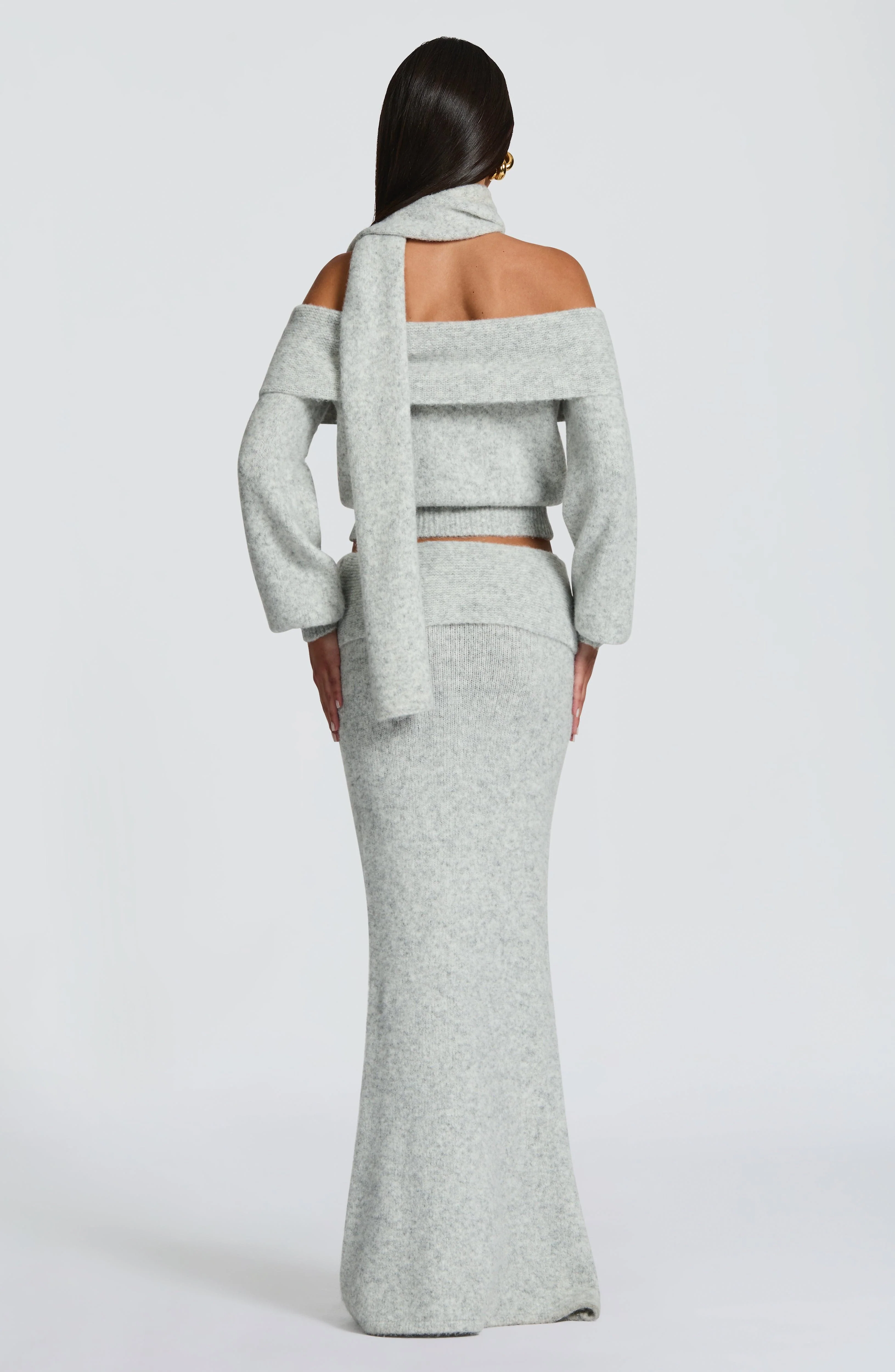 Andie Top - Light Grey Marl - Image 4