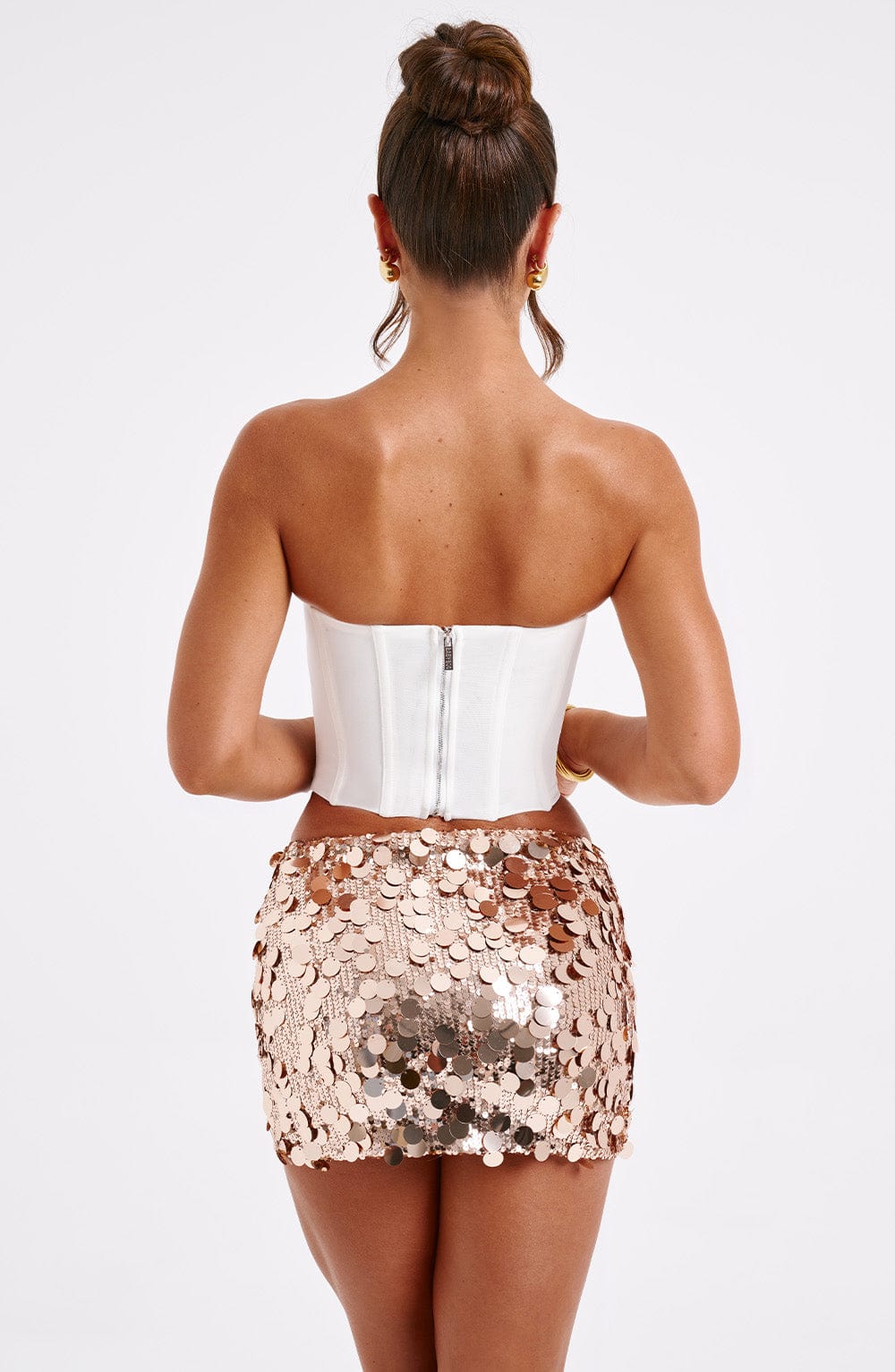 Anissa Mini Skirt - Gold - Image 3