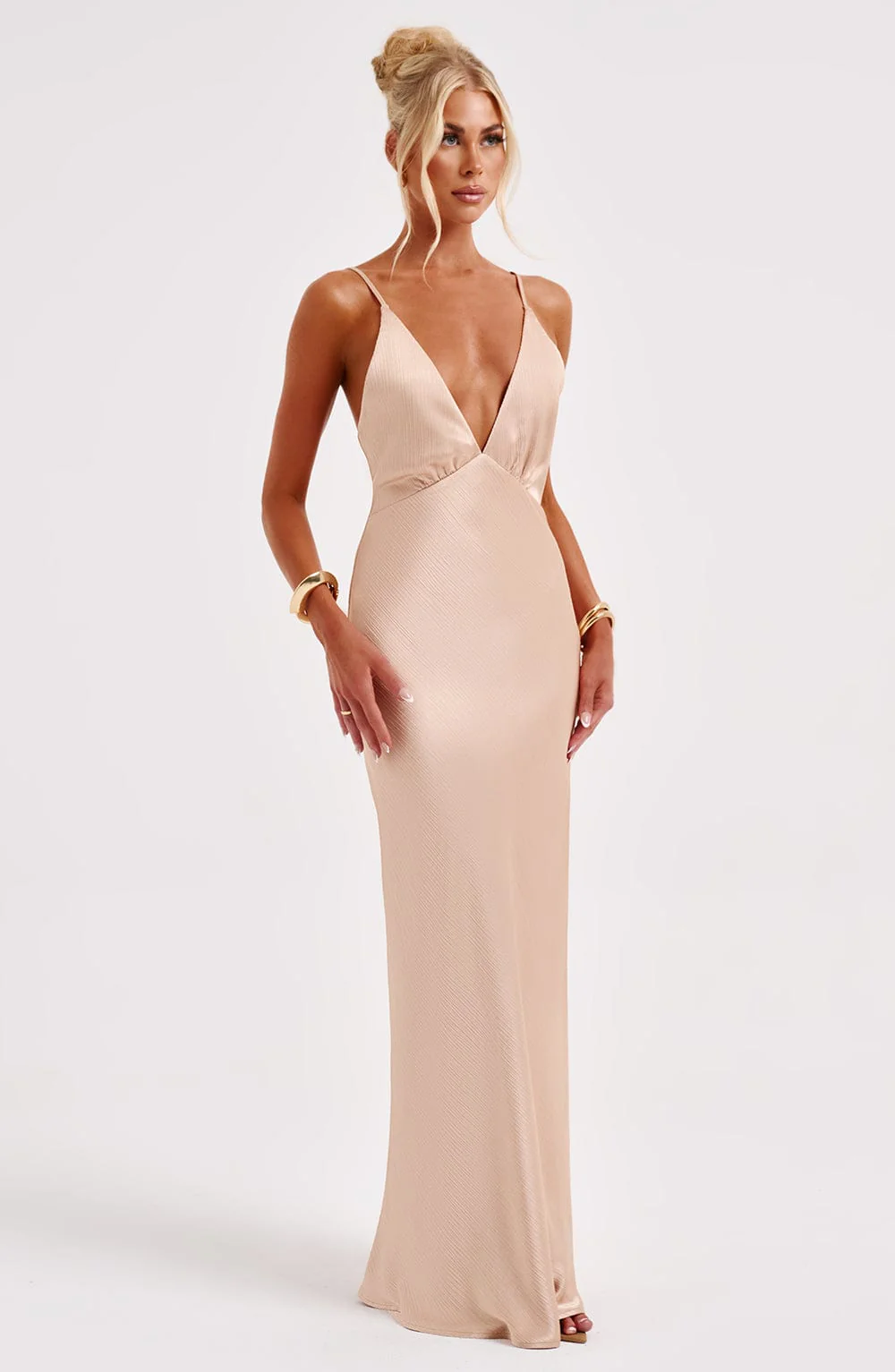 Anja Maxi Dress - Champagne - Image 3