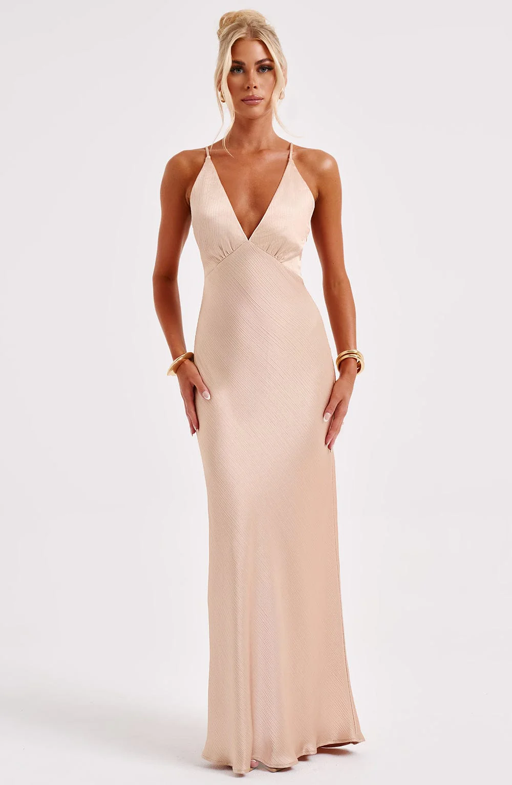 Anja Maxi Dress - Champagne - Image 7