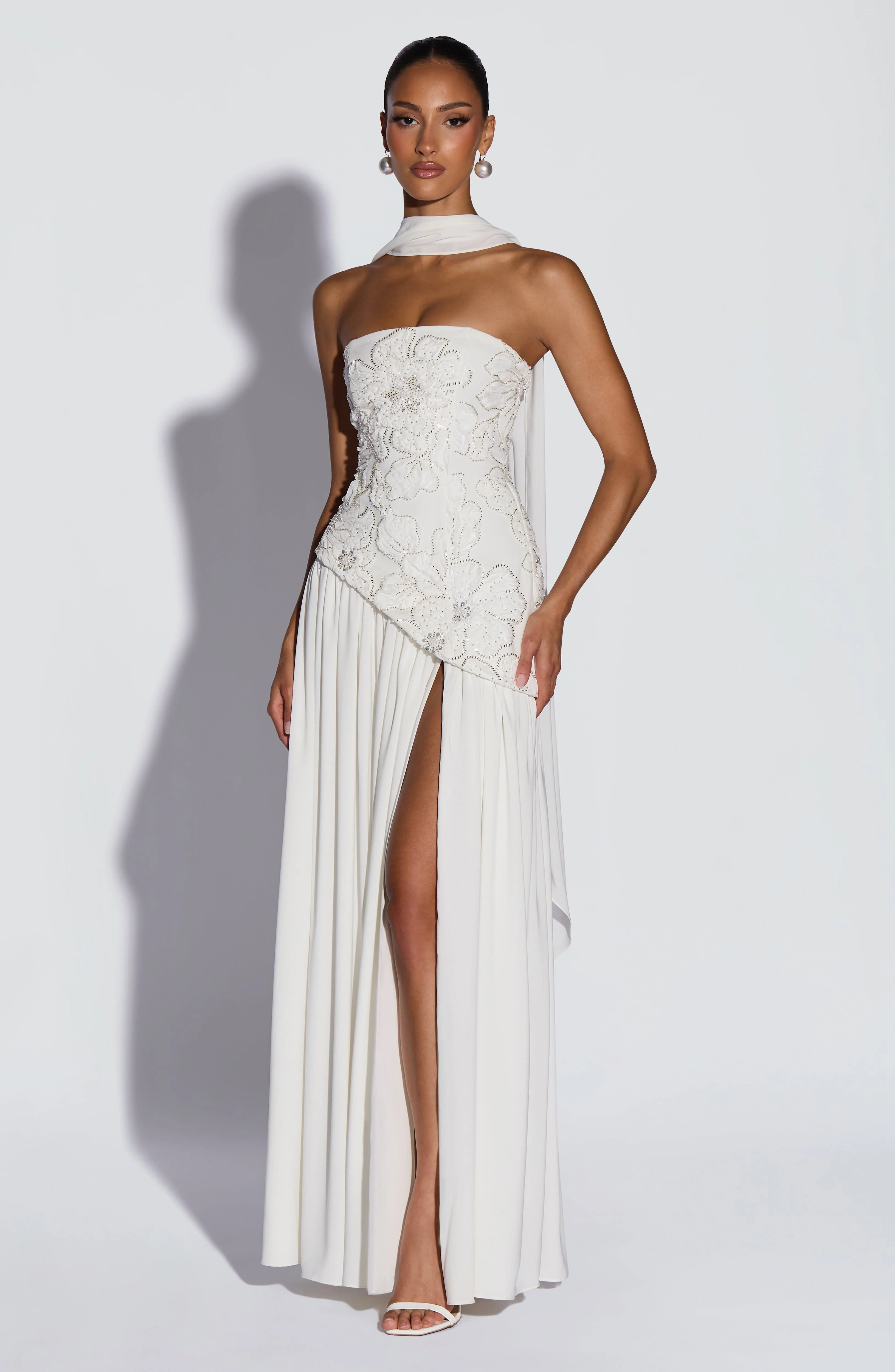 Anneliese Maxi Dress - Ivory - Image 11
