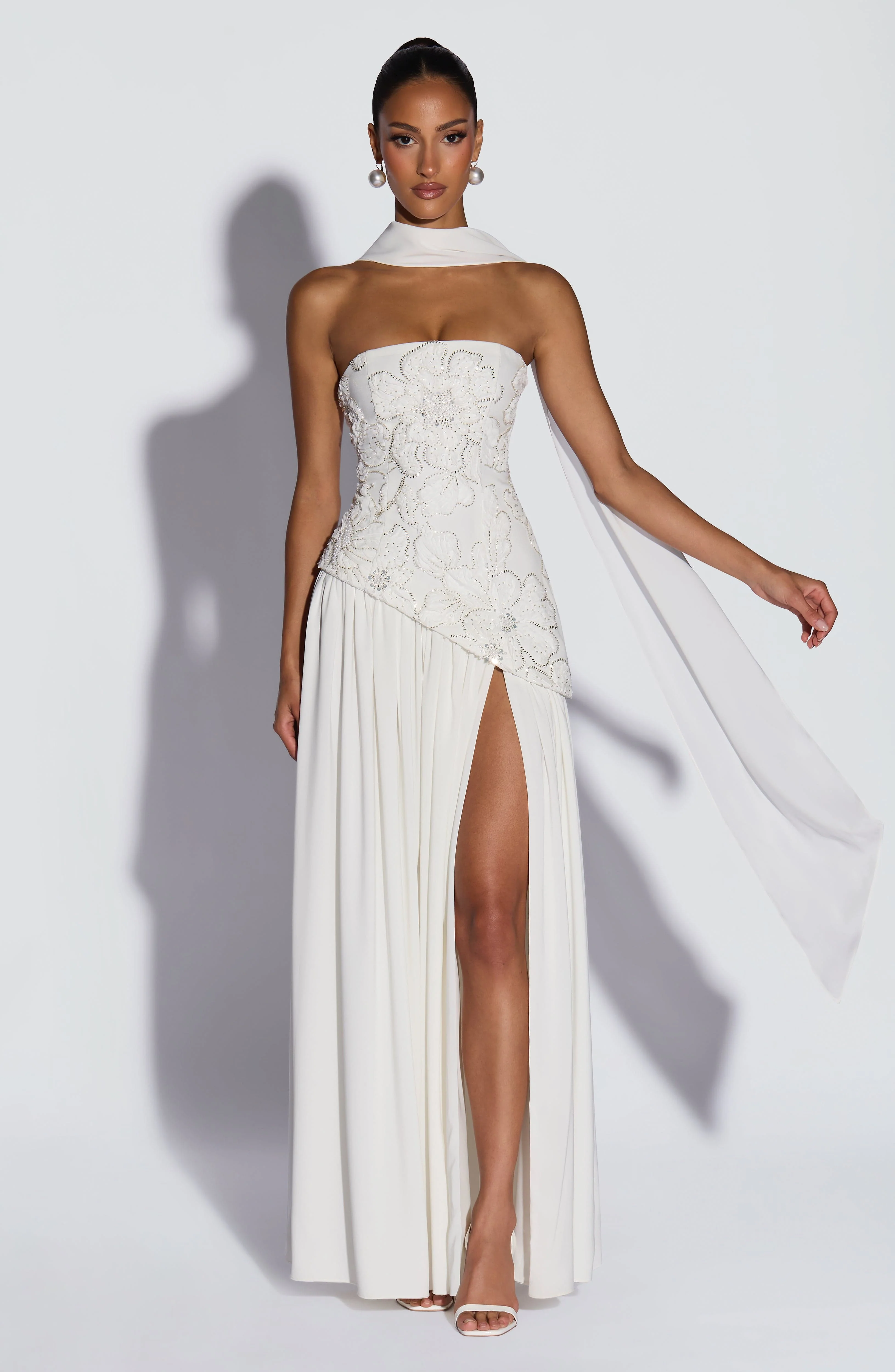 Anneliese Maxi Dress - Ivory - Image 13