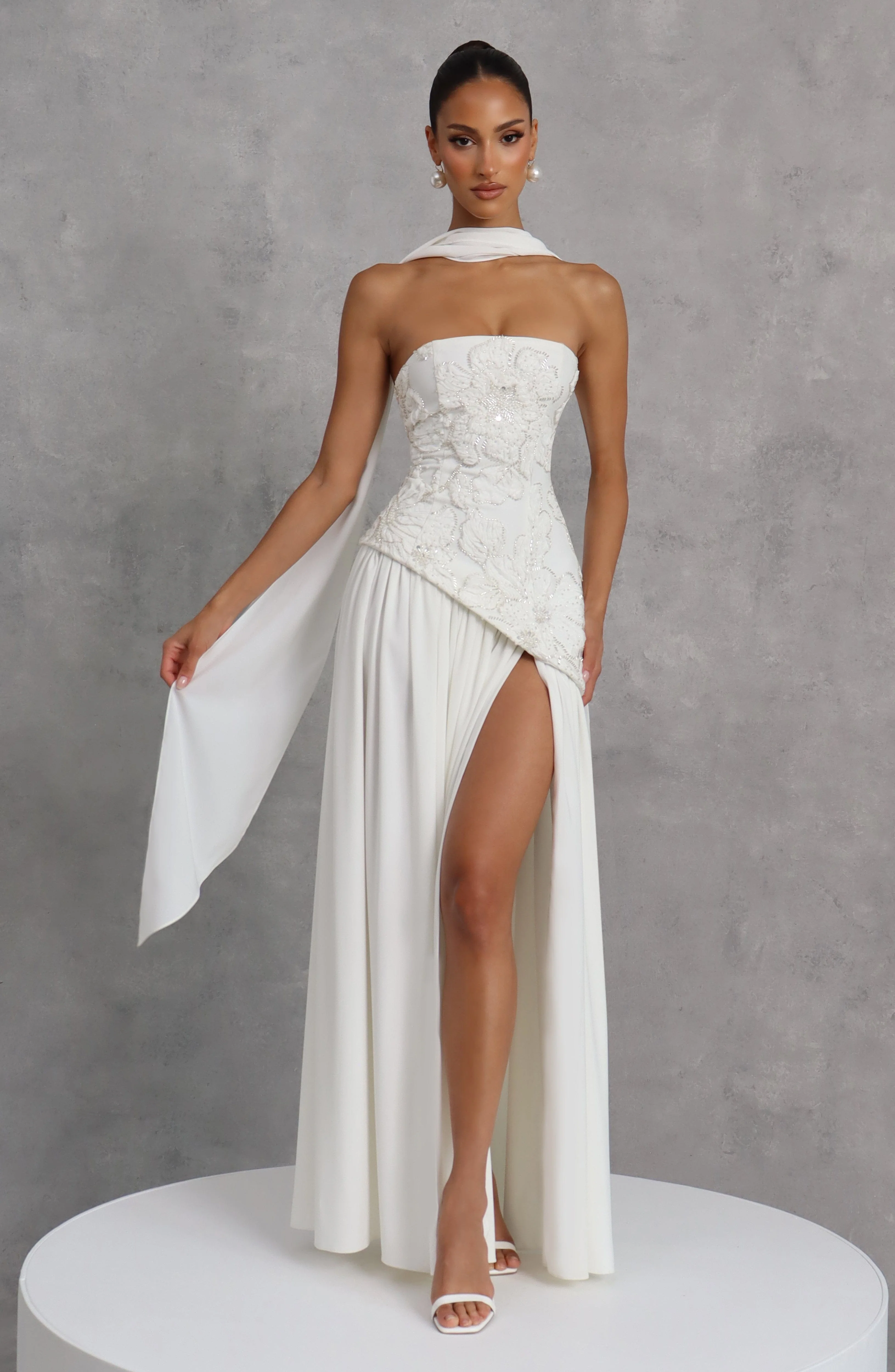 Anneliese Maxi Dress - Ivory - Image 17