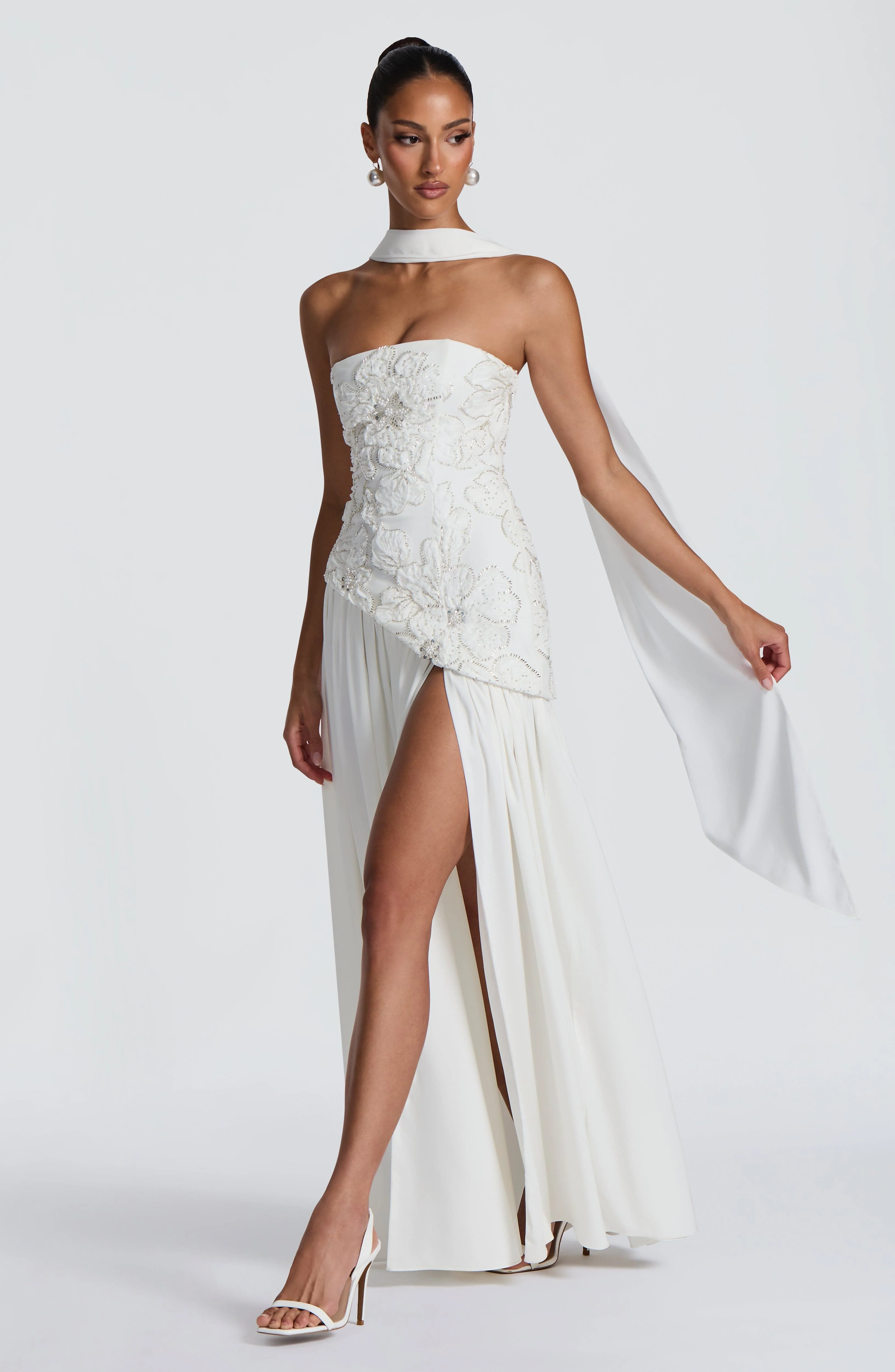 Anneliese Maxi Dress - Ivory - Image 19