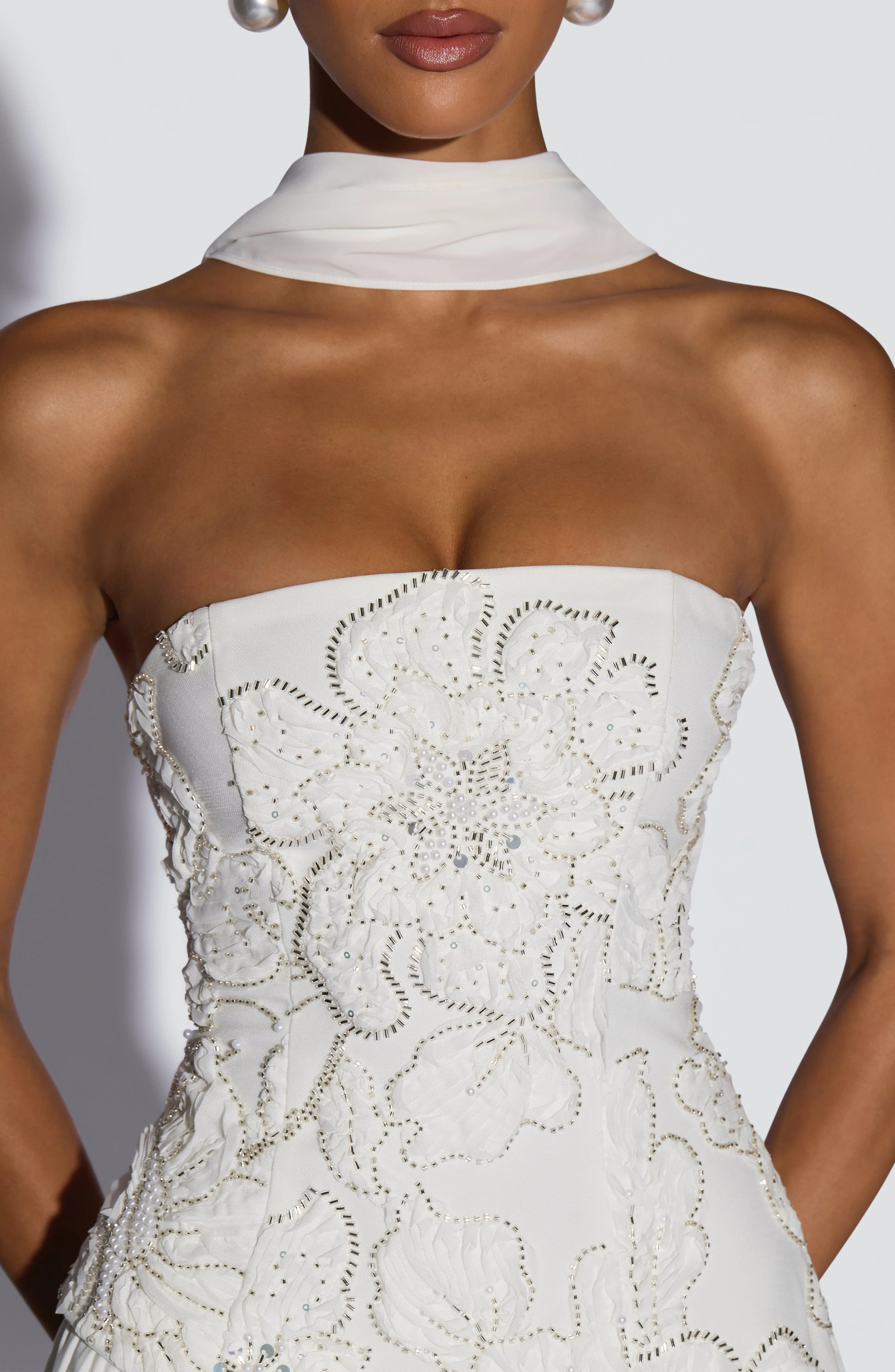 Anneliese Maxi Dress - Ivory - Image 7