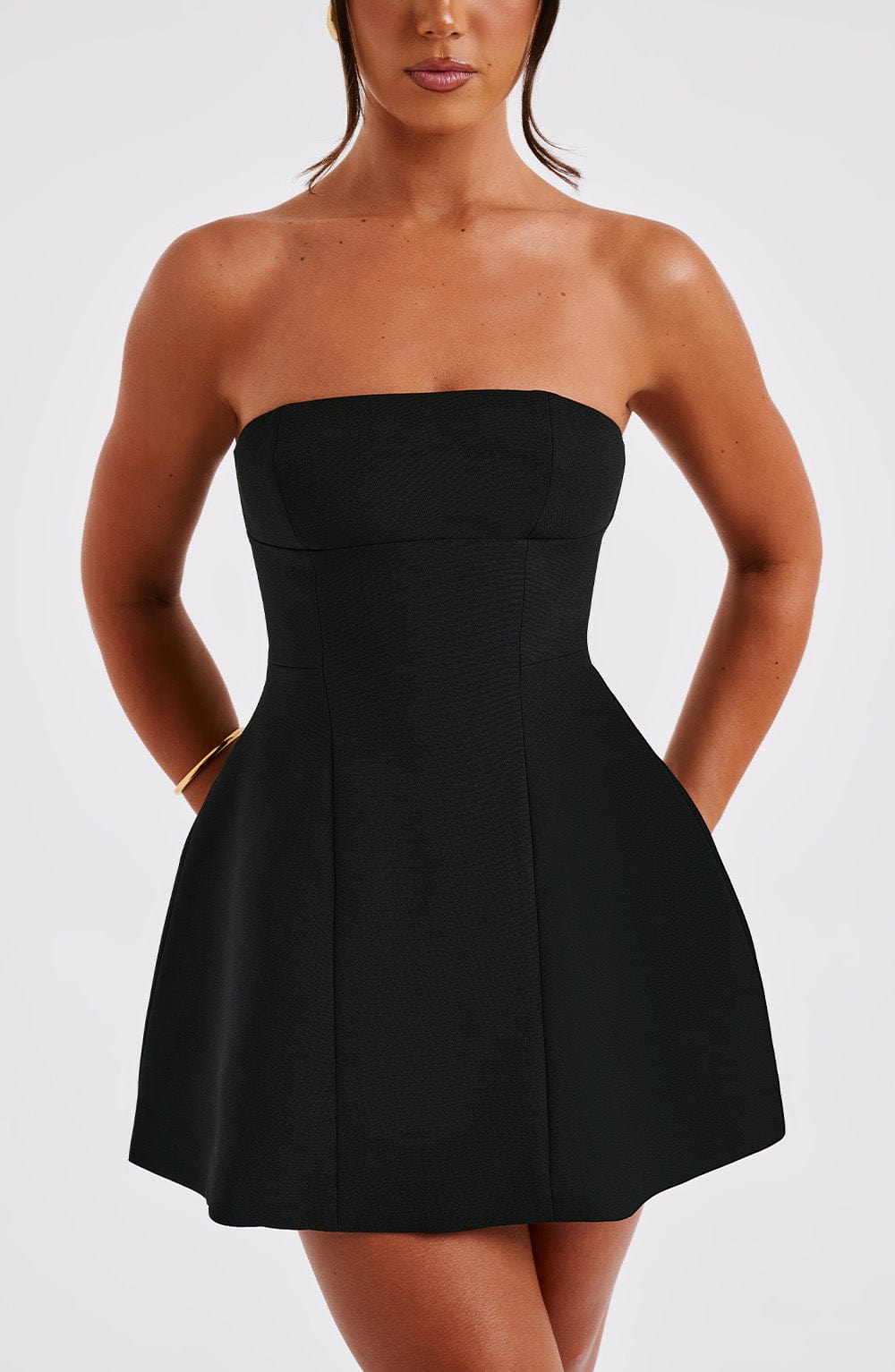 Asha Mini Dress - Black - Image 6