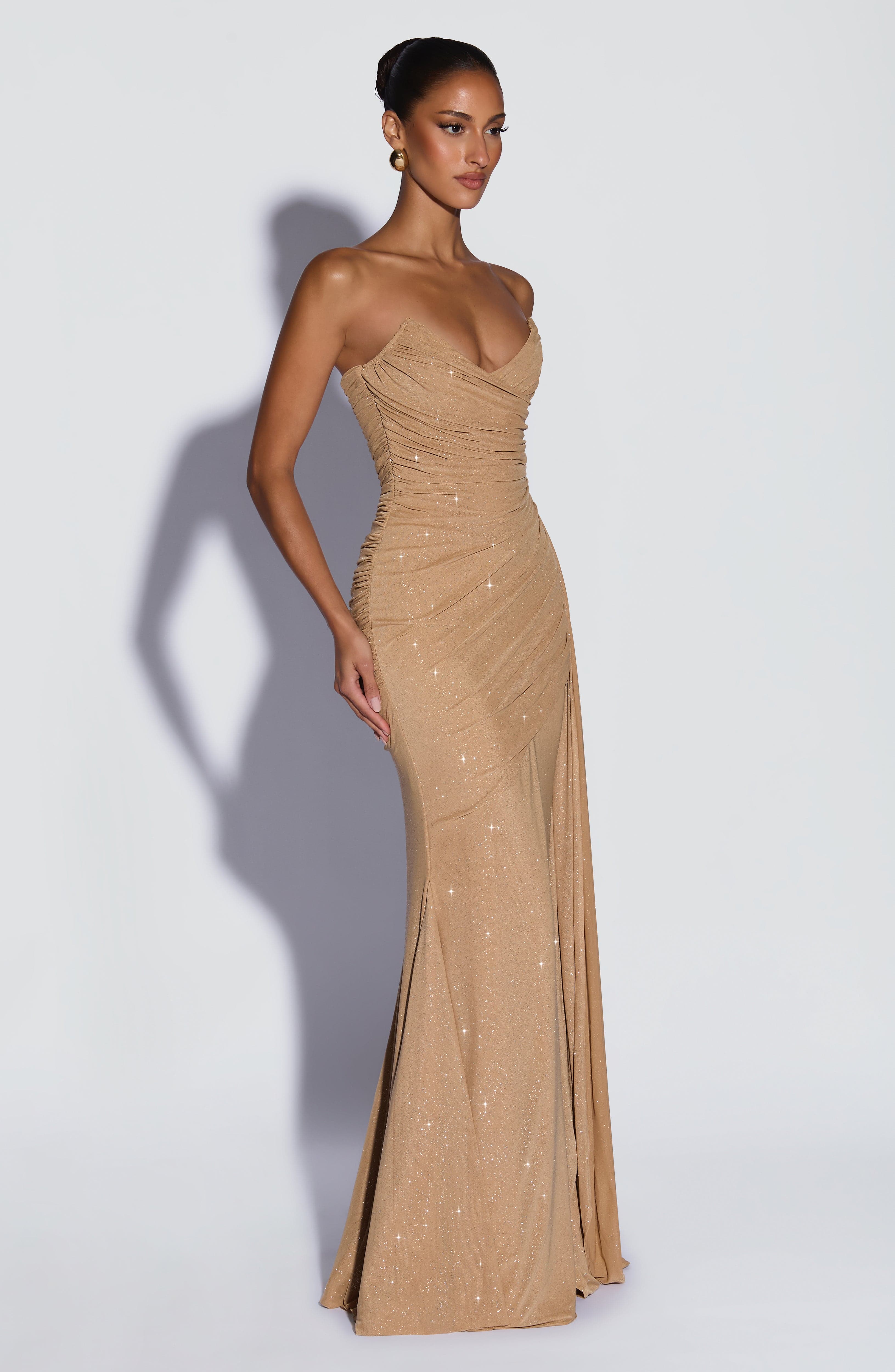 Ashika Maxi Dress - Gold Sparkle - Image 4