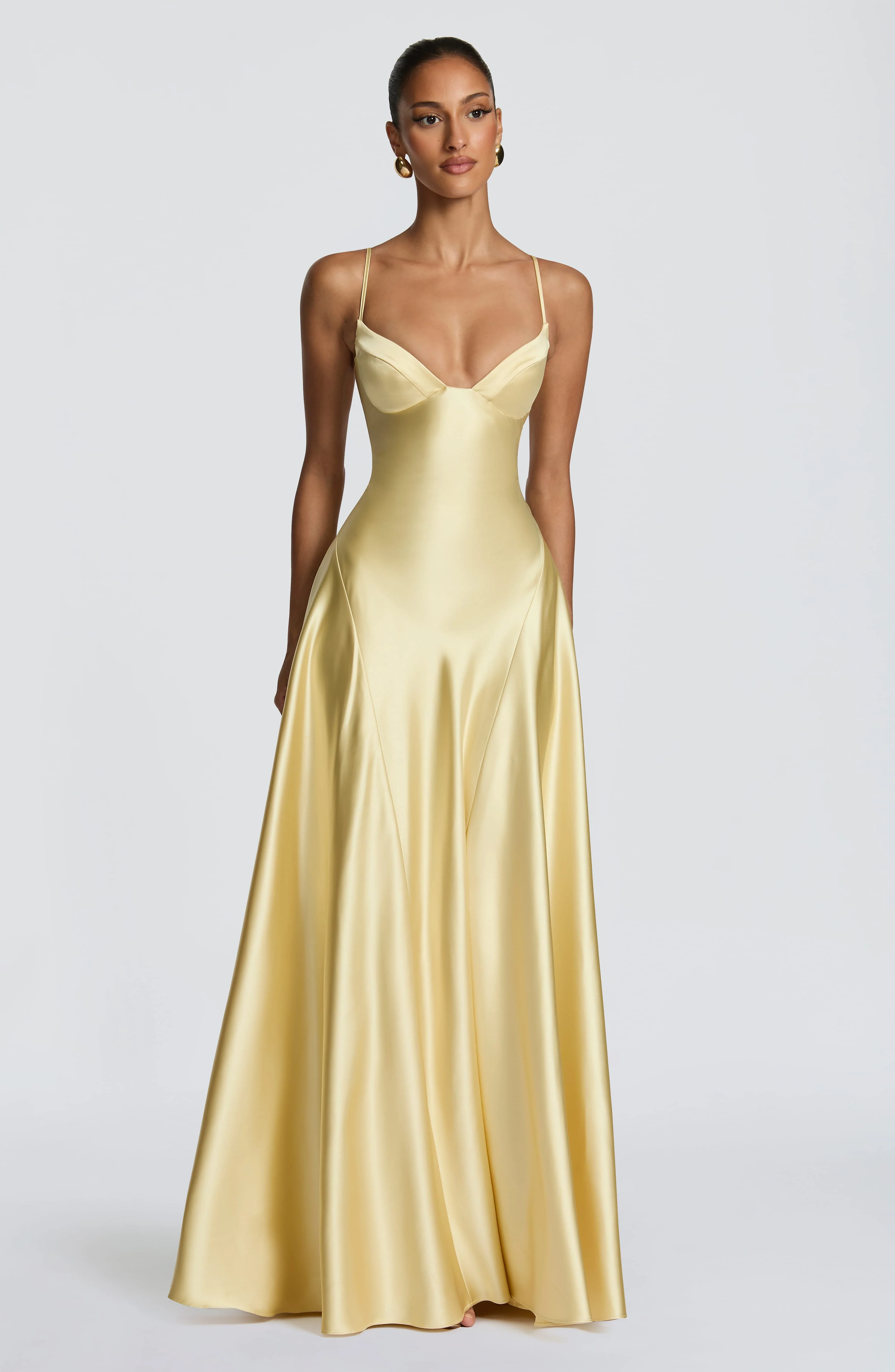 Asterin Maxi Dress - Lemon - Image 5