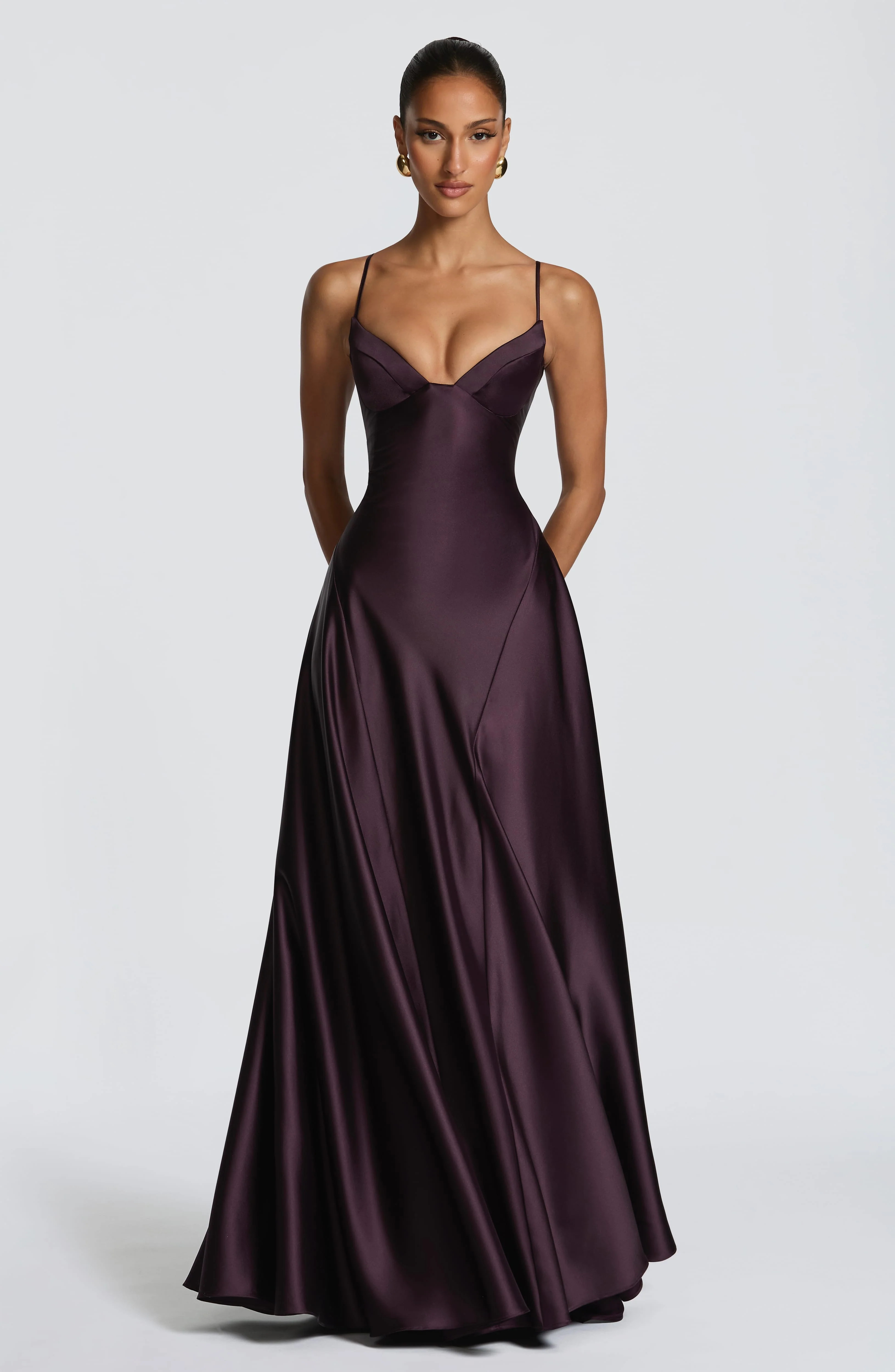 Asterin Maxi Dress - Plum - Image 6