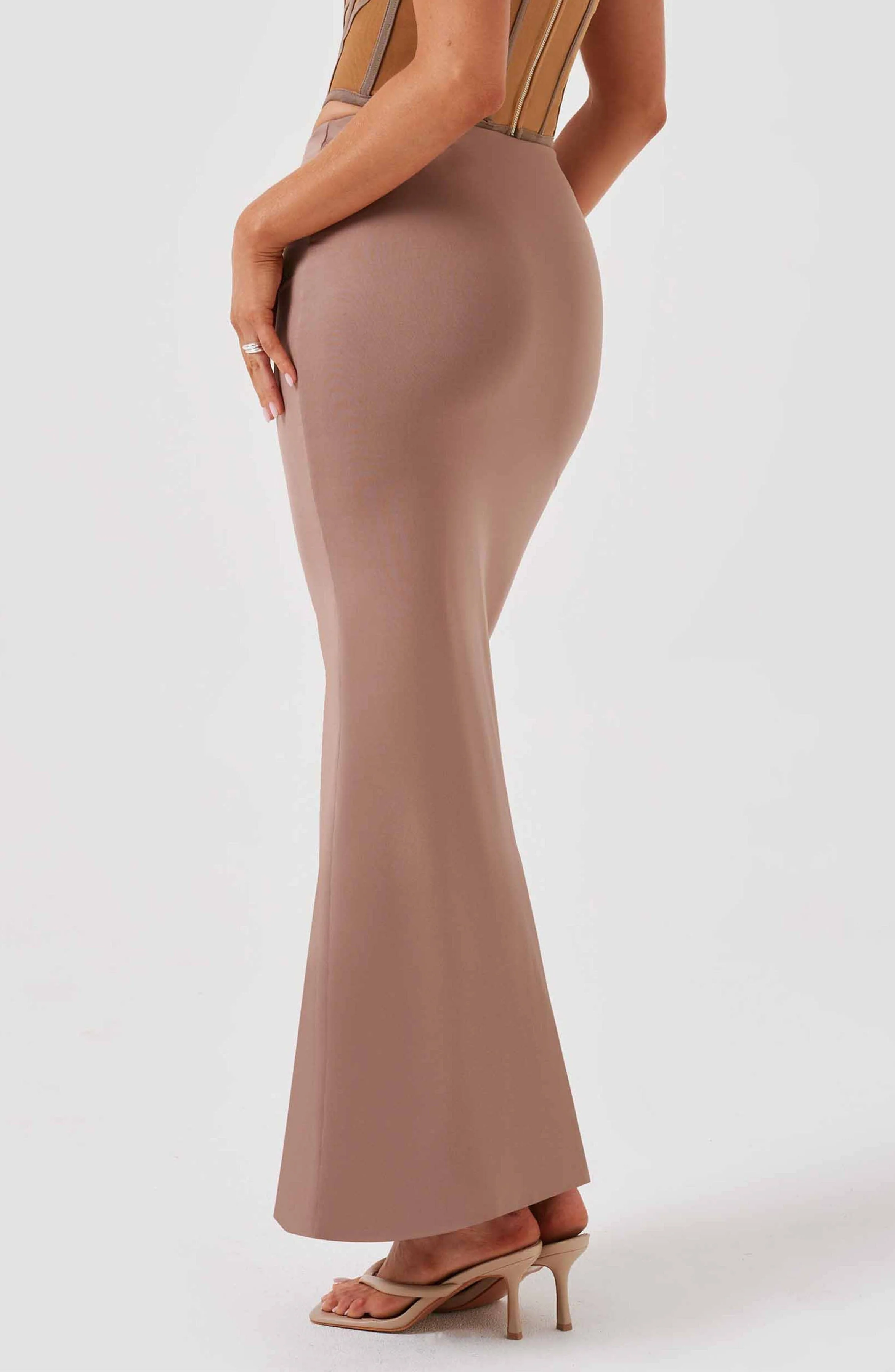 Astrid Maxi Skirt - Chocolate - Image 3