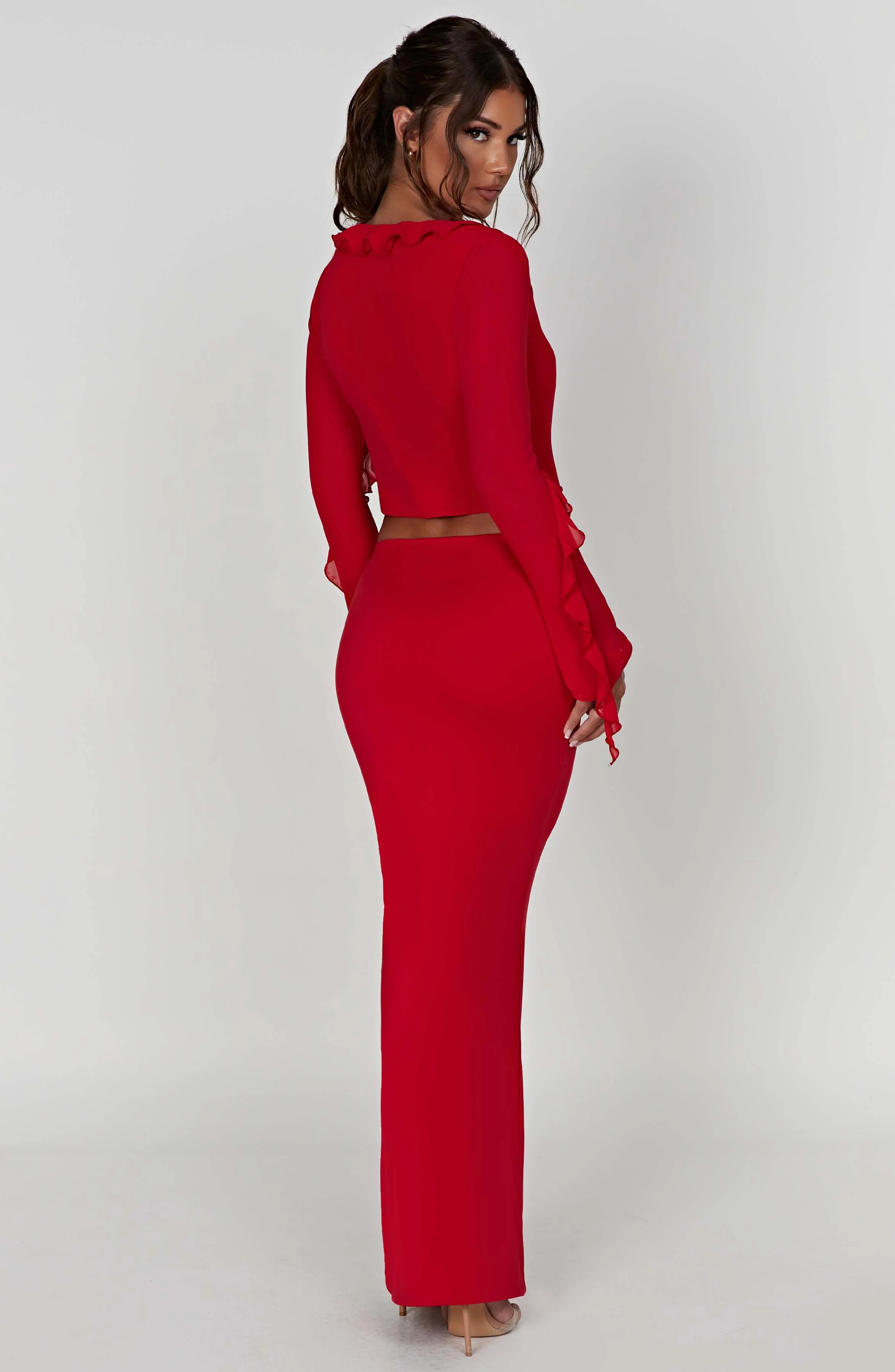 Astrid Maxi Skirt - Red - Image 4