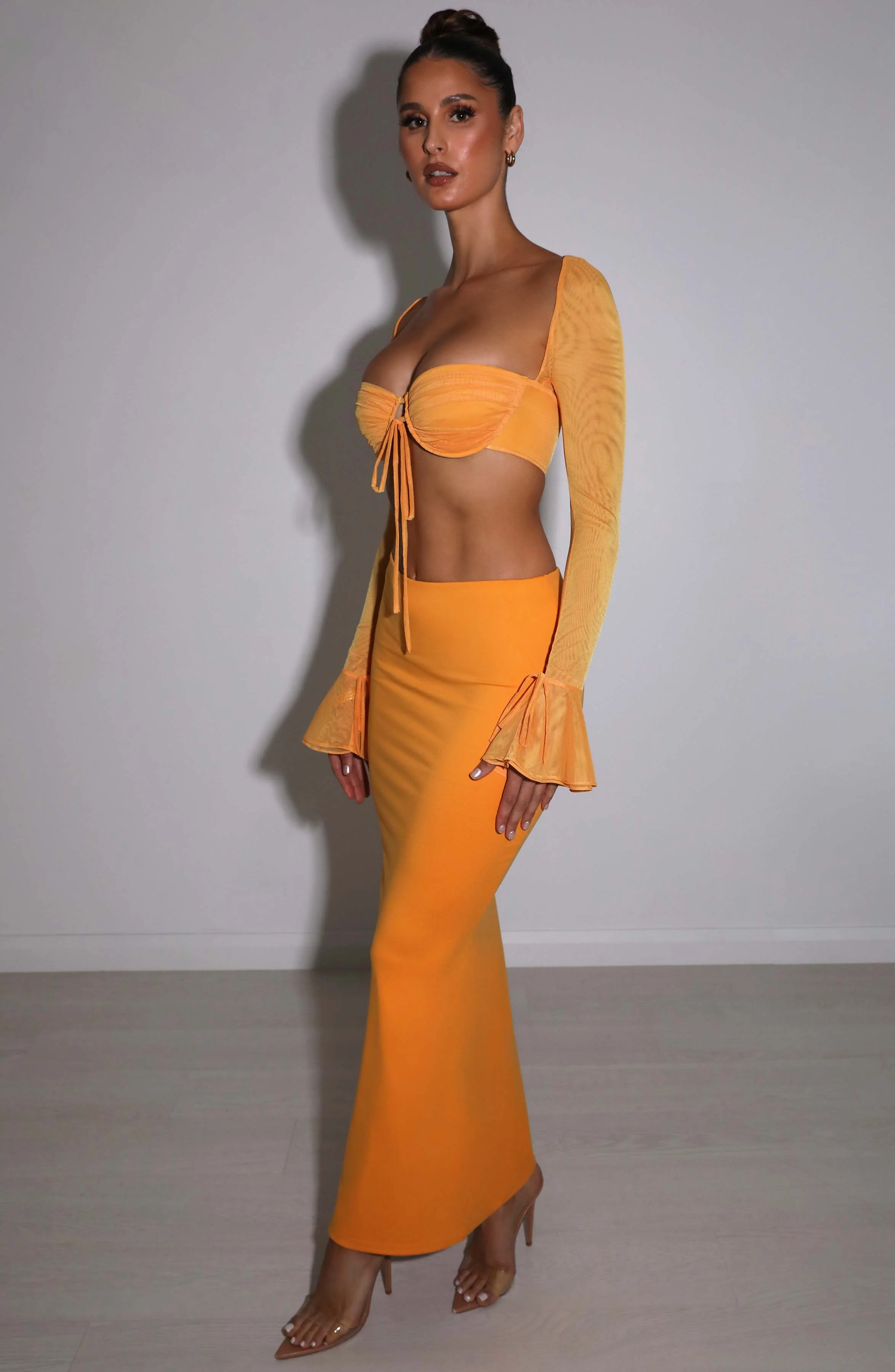 Astrid Maxi Skirt - Tangerine - Image 6
