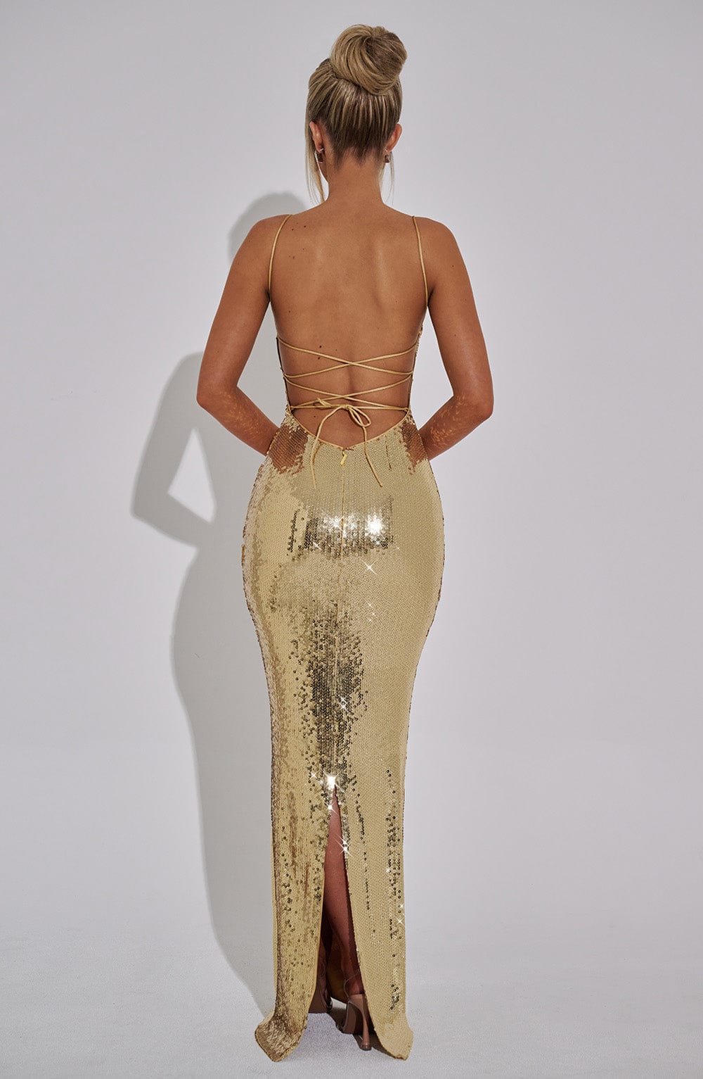 Atari Maxi Dress - Gold - Image 7