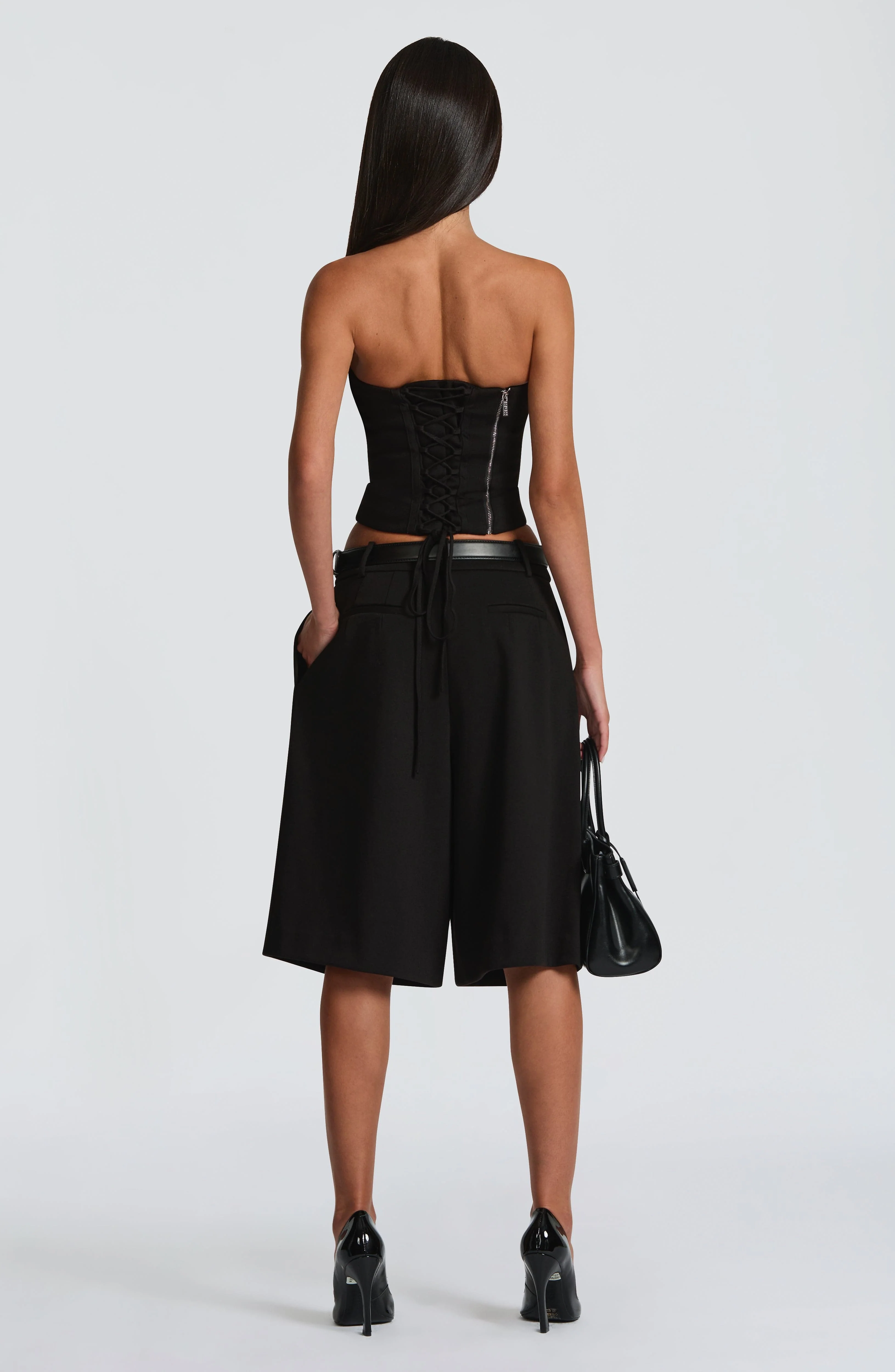 Ausra Bermuda Shorts - Black - Image 14