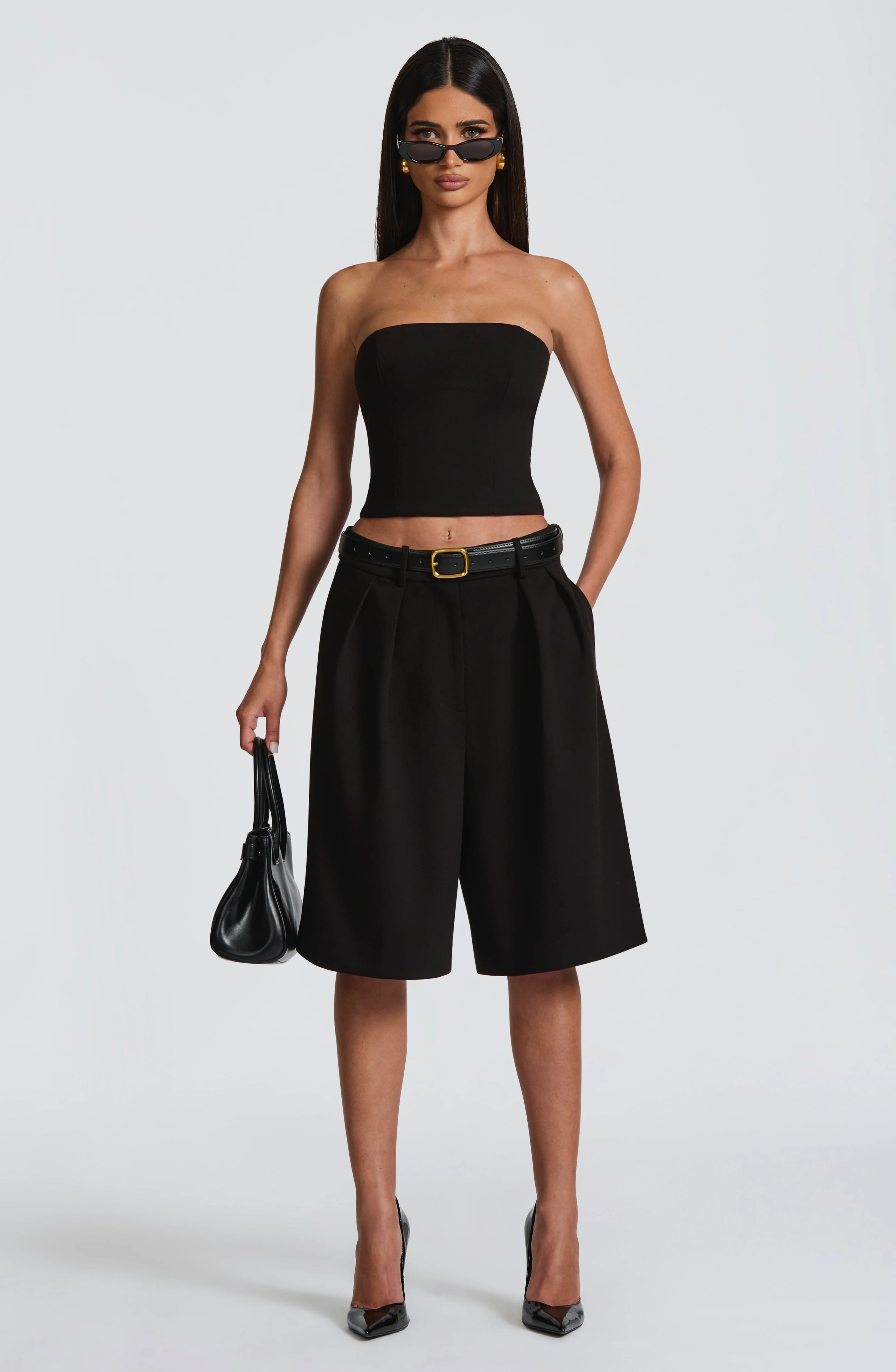 Ausra Bermuda Shorts - Black - Image 2