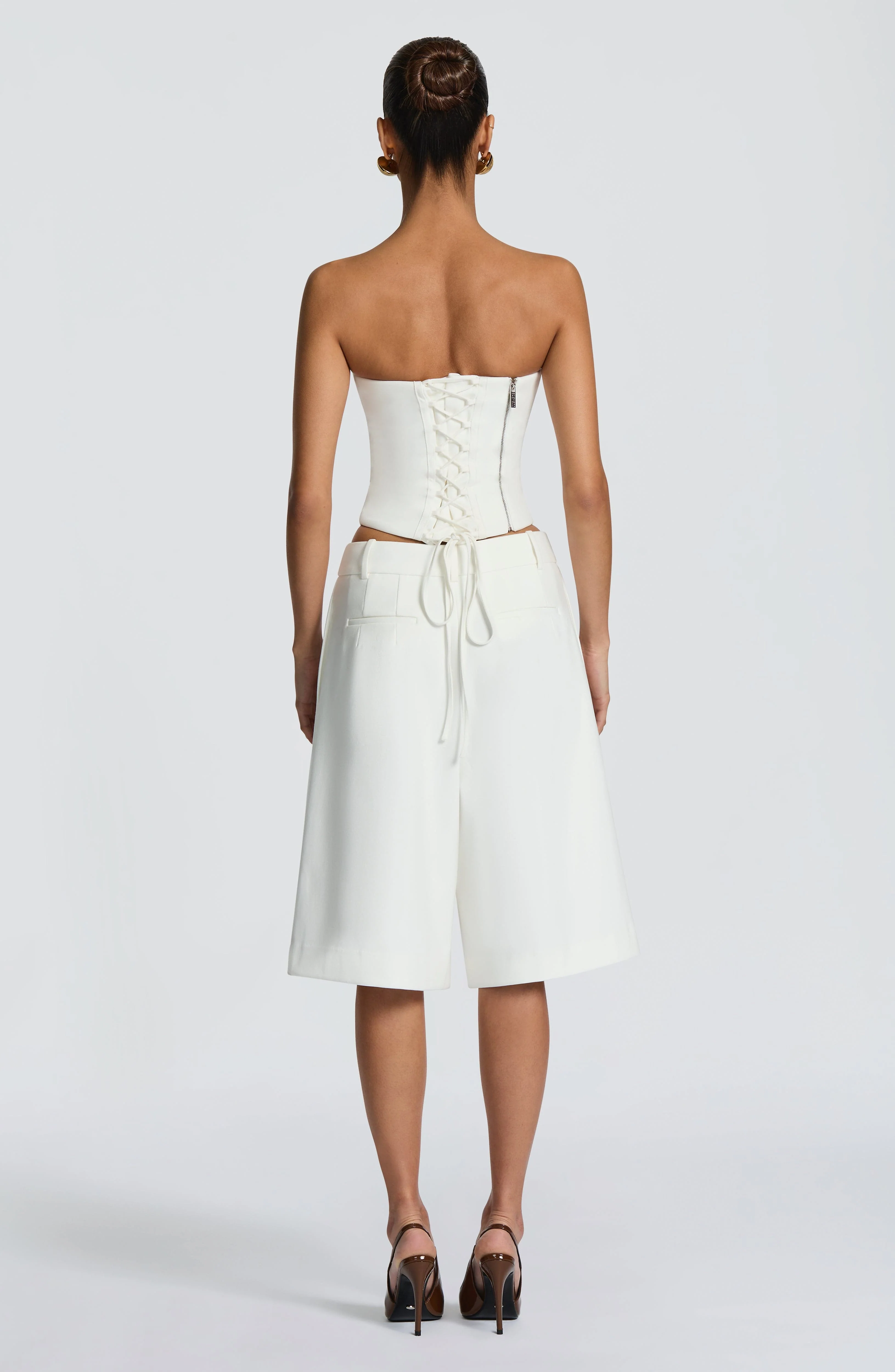 Ausra Bermuda Shorts - Ivory - Image 12