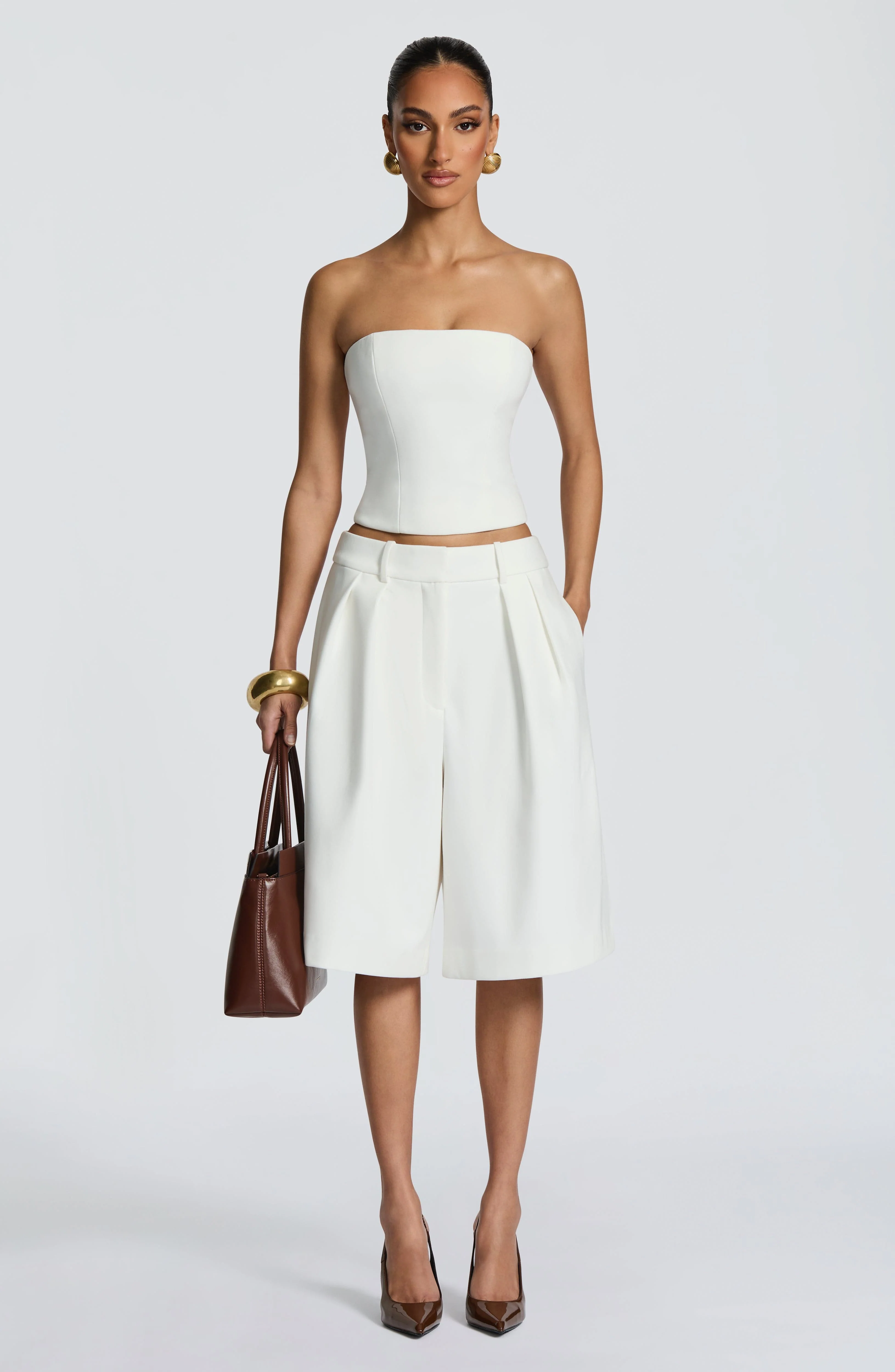 Ausra Bermuda Shorts - Ivory - Image 14