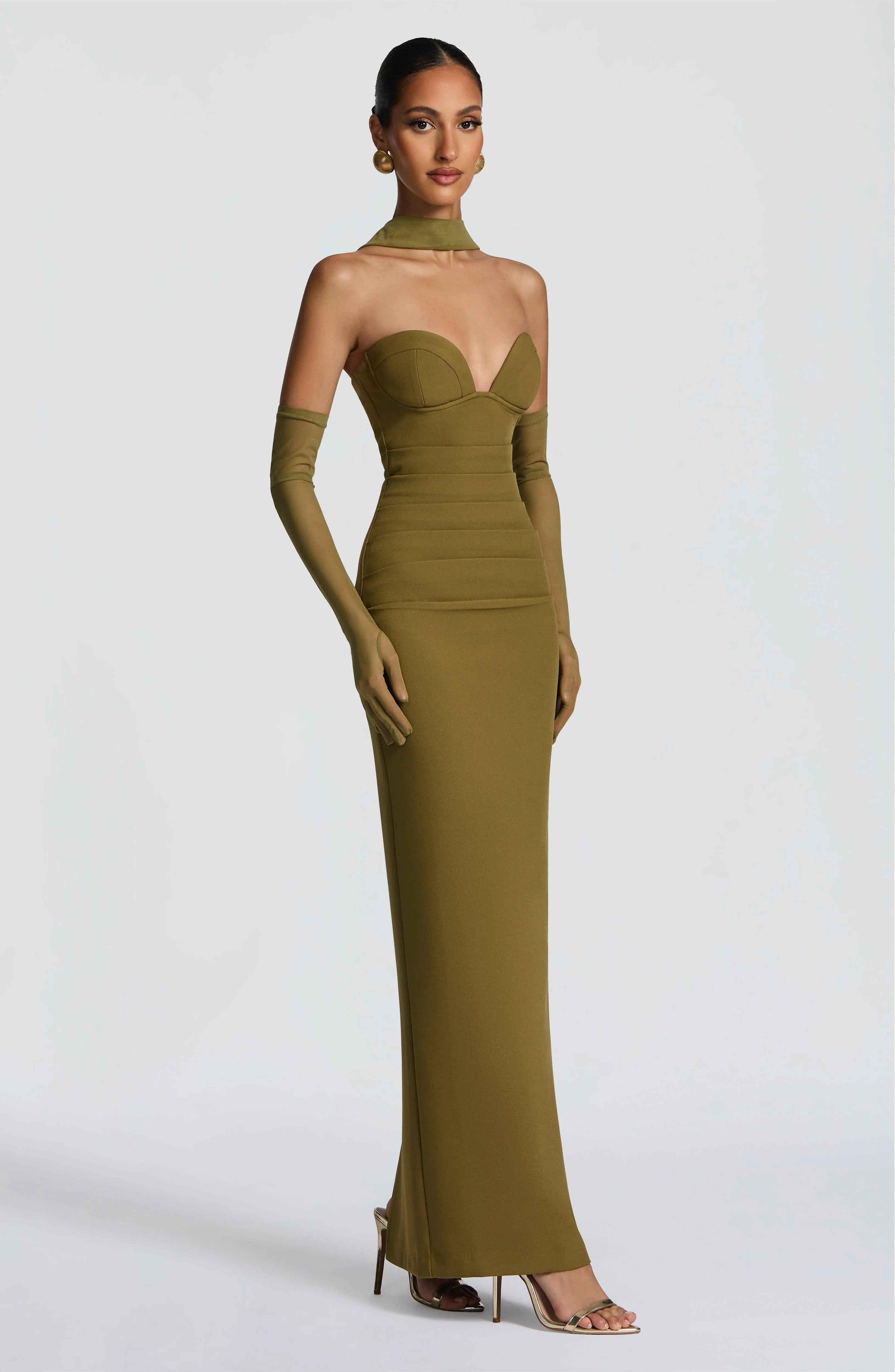 Ayla Scarf - Deep Olive - Image 5