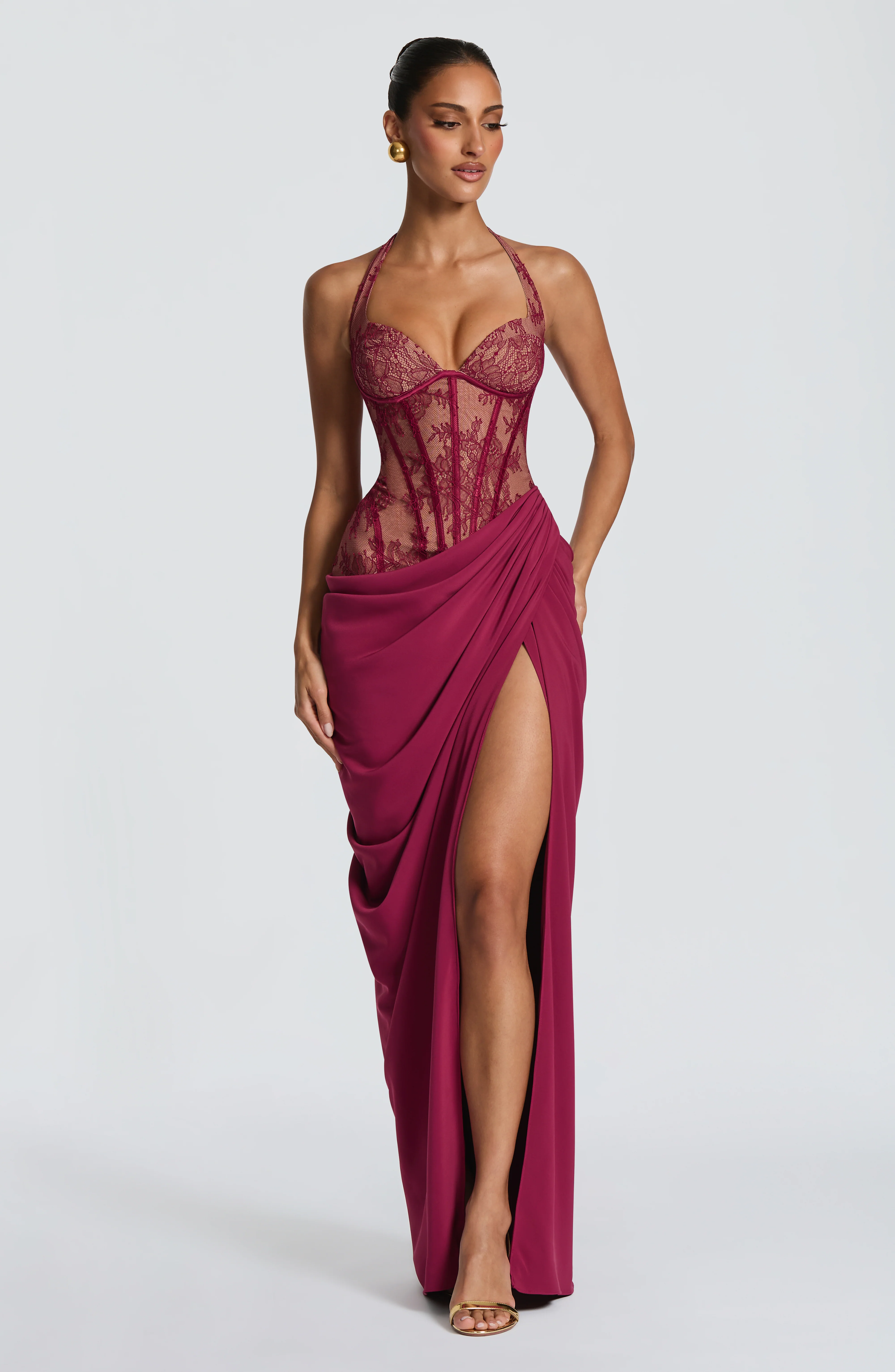 Bonita Maxi Dress - Mulberry - Image 10