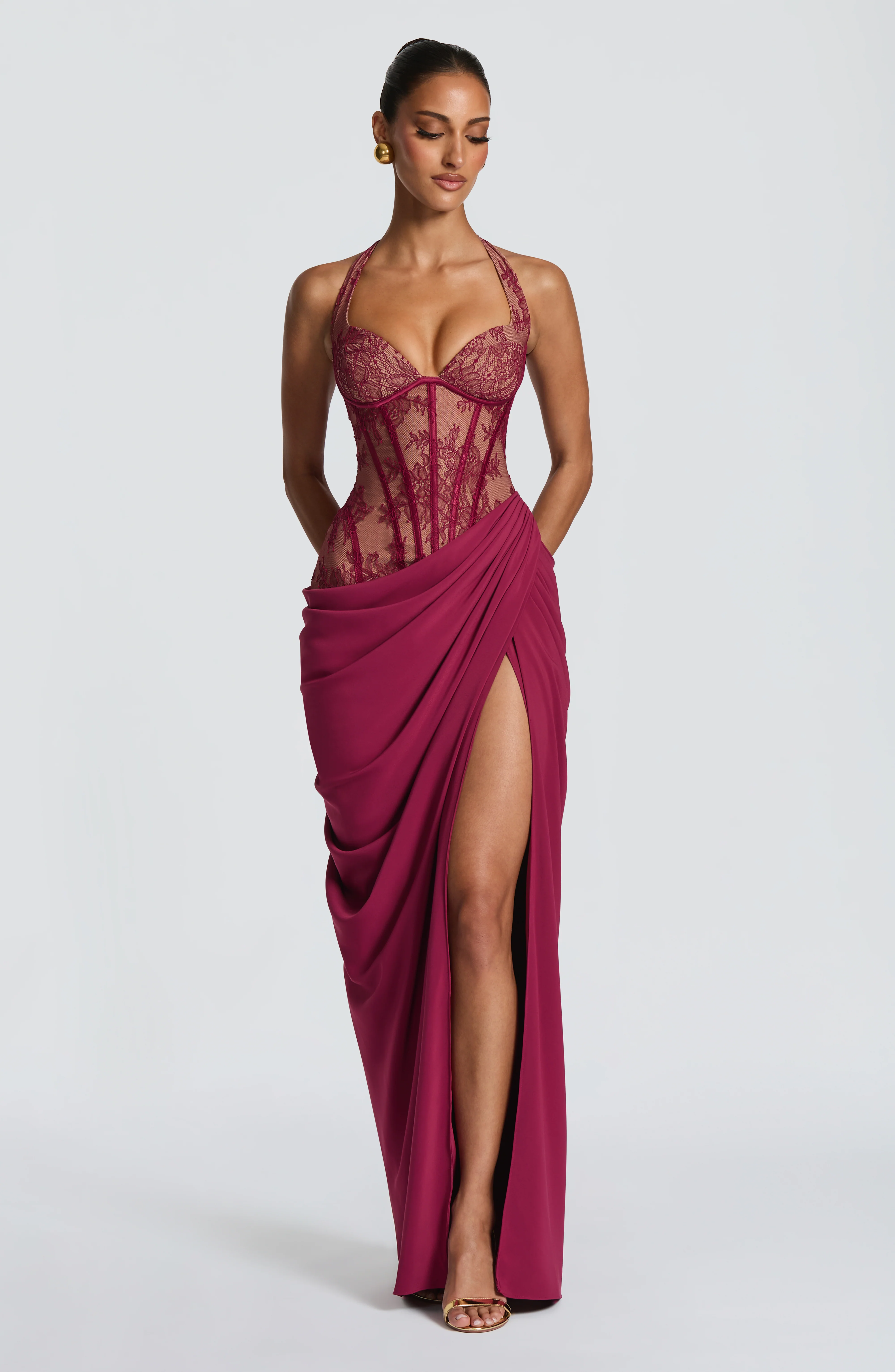 Bonita Maxi Dress - Mulberry - Image 12