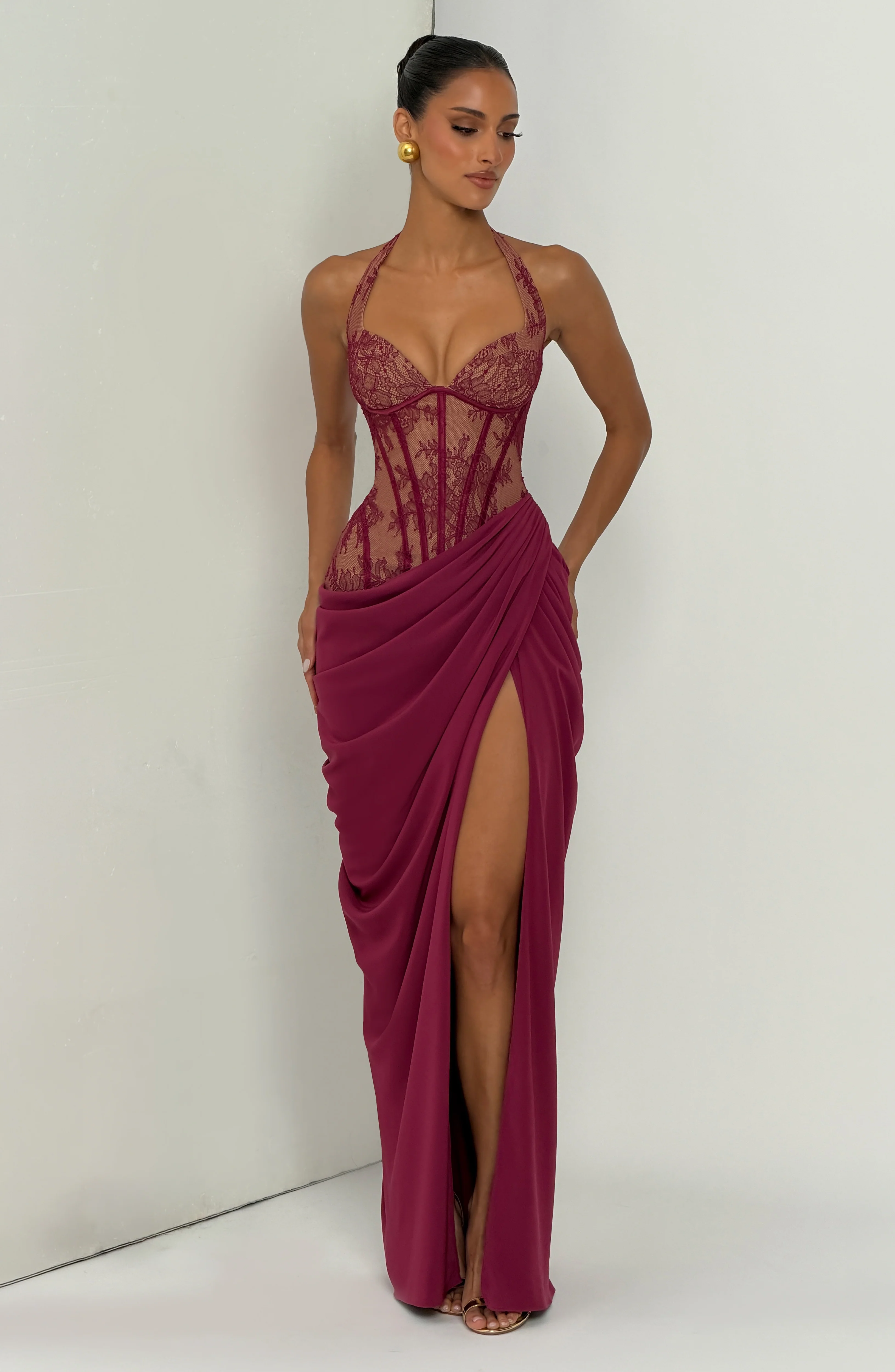 Bonita Maxi Dress - Mulberry - Image 13