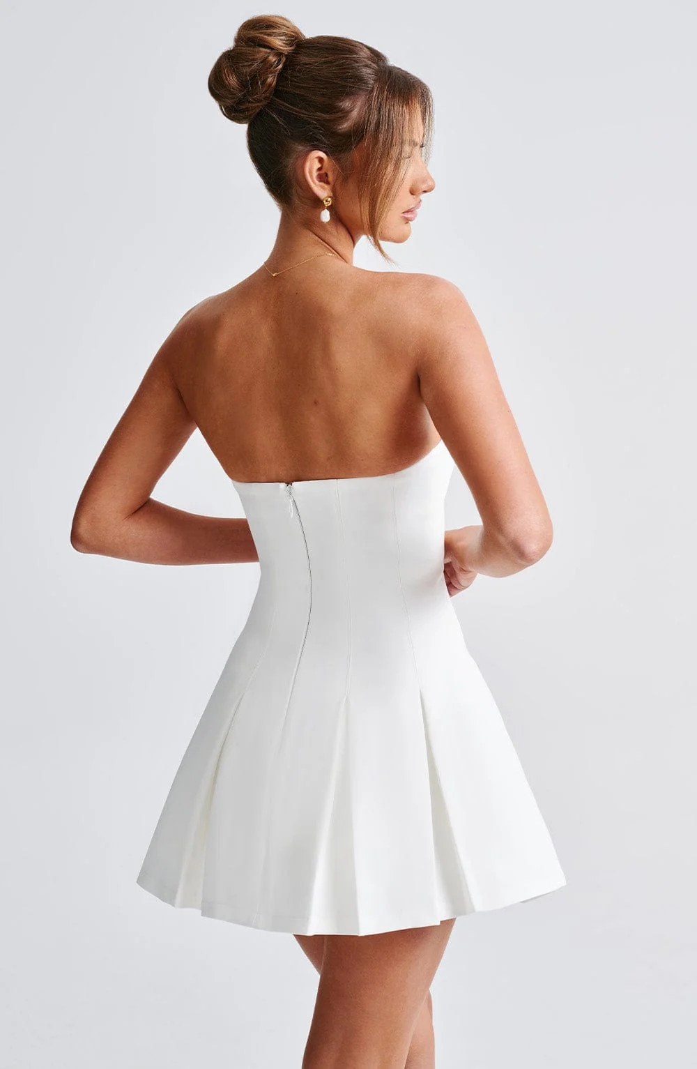 Bryony Mini Dress - Ivory - Image 6