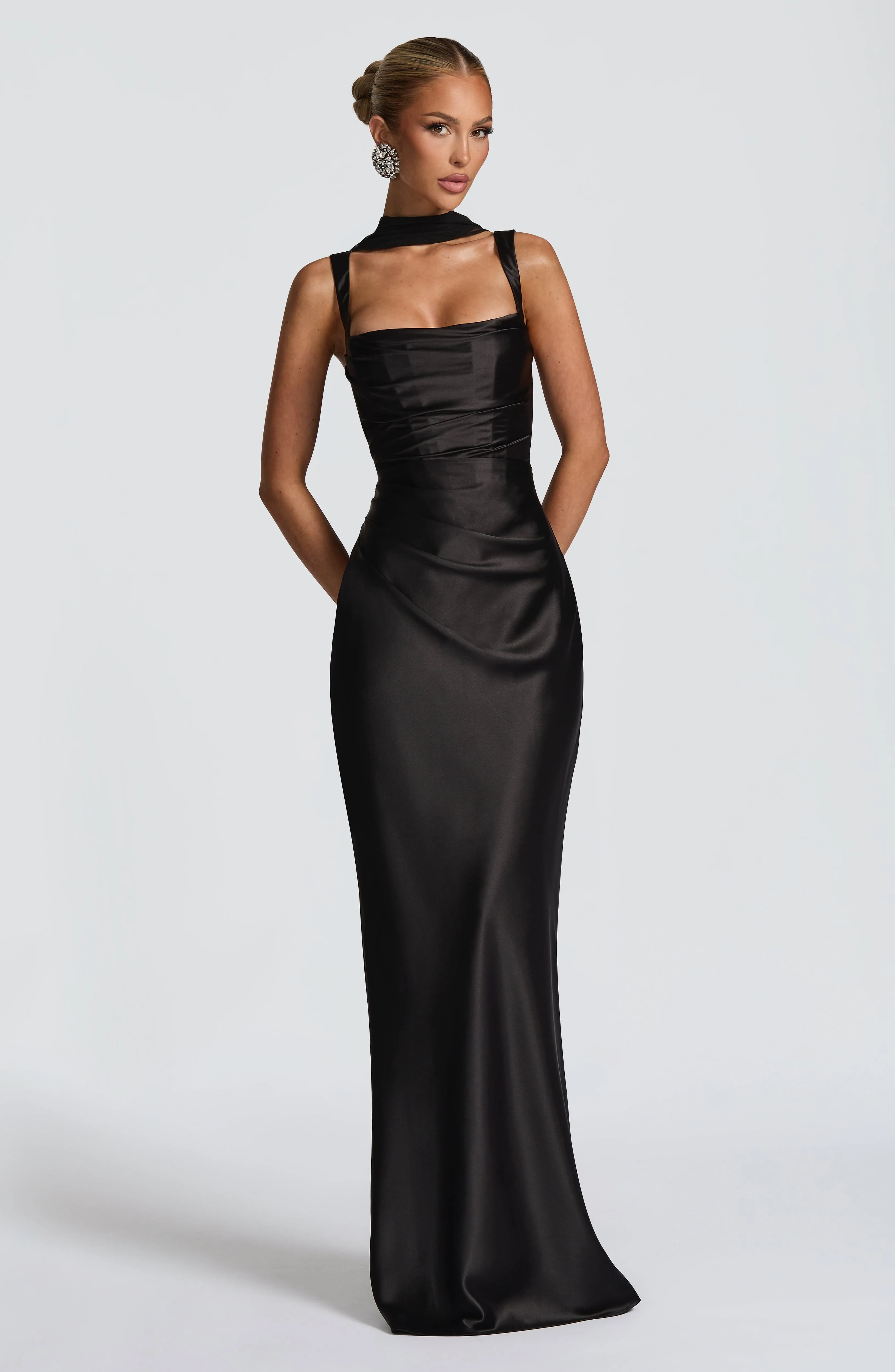 Calanthe Maxi Dress - Black - Image 2