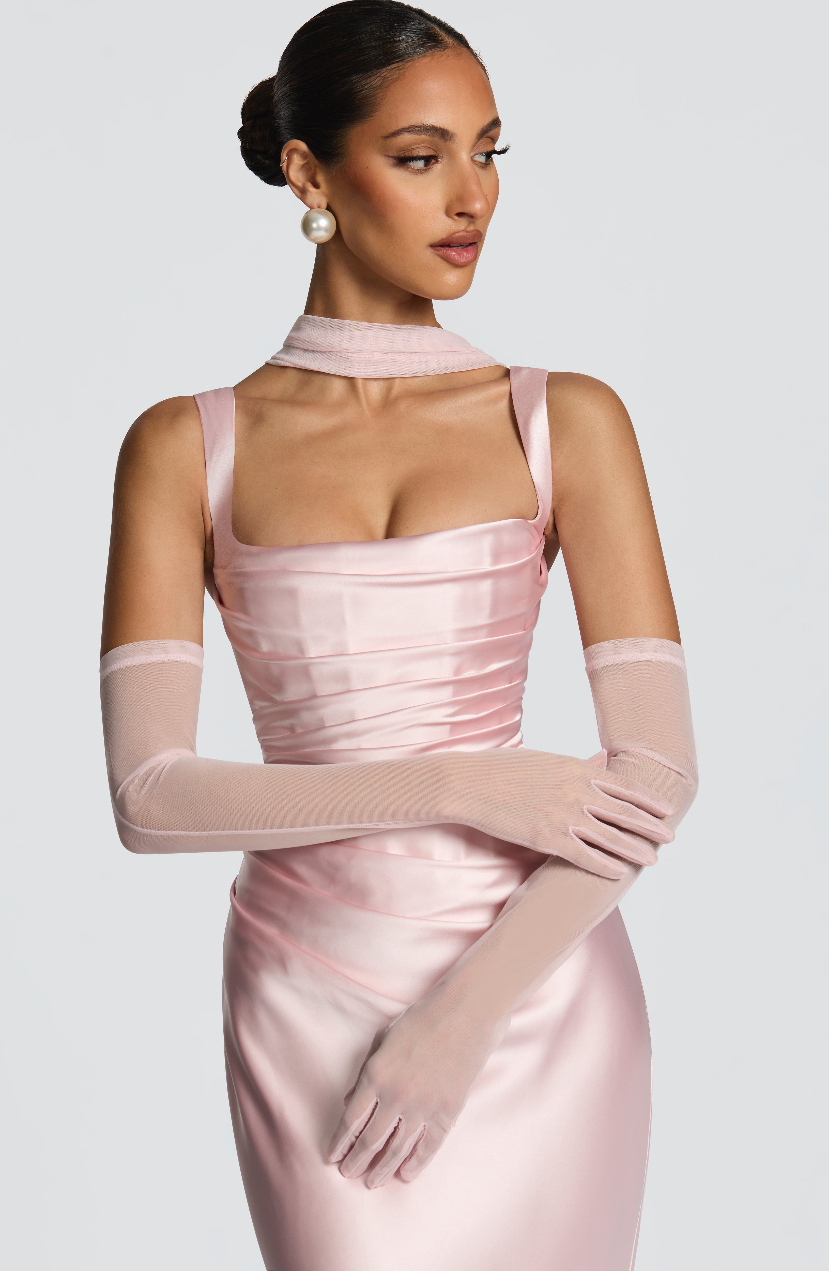 Calanthe Maxi Dress - Blush - Image 9