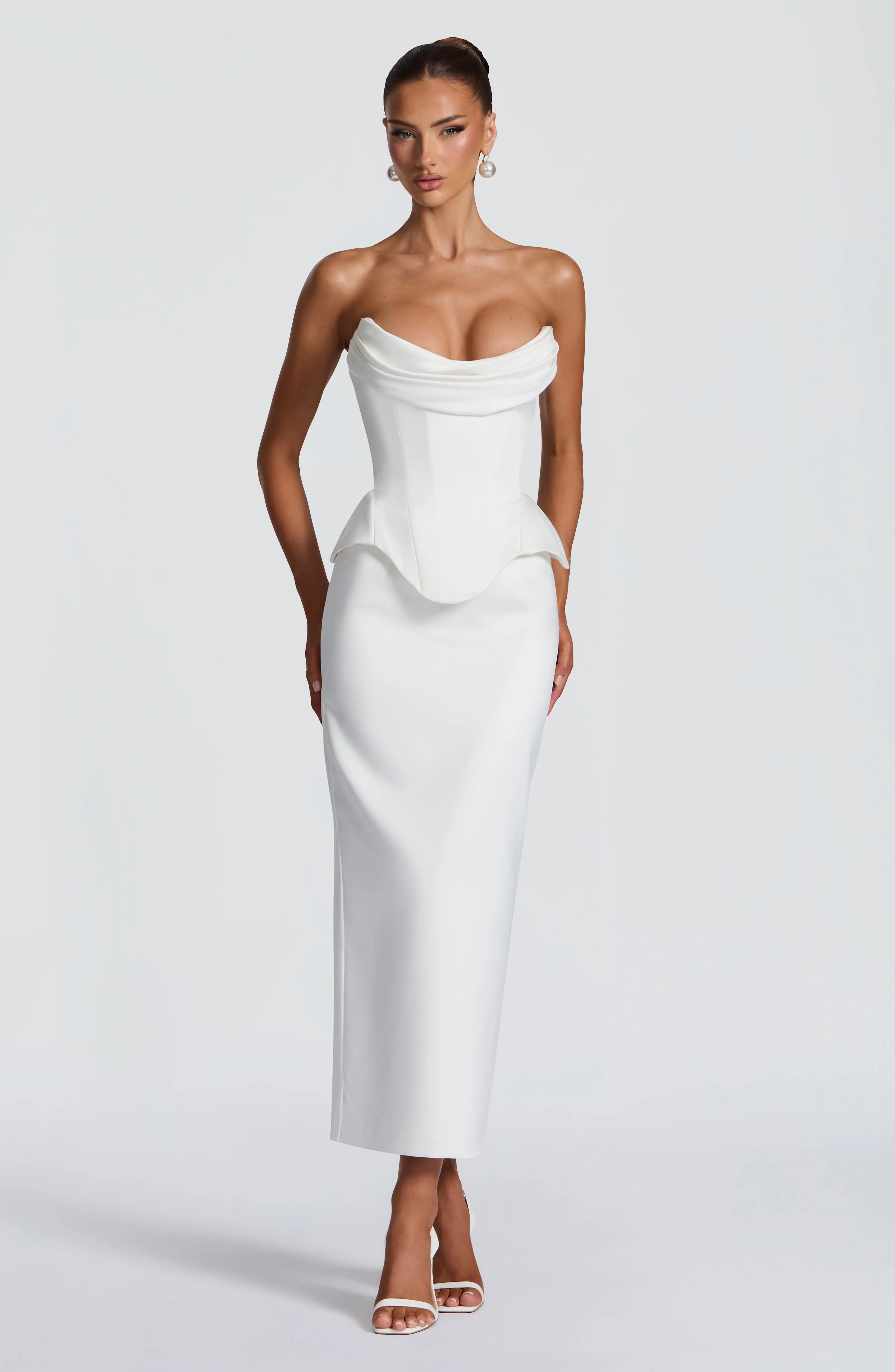 Calliope Midi Skirt - Ivory - Image 4