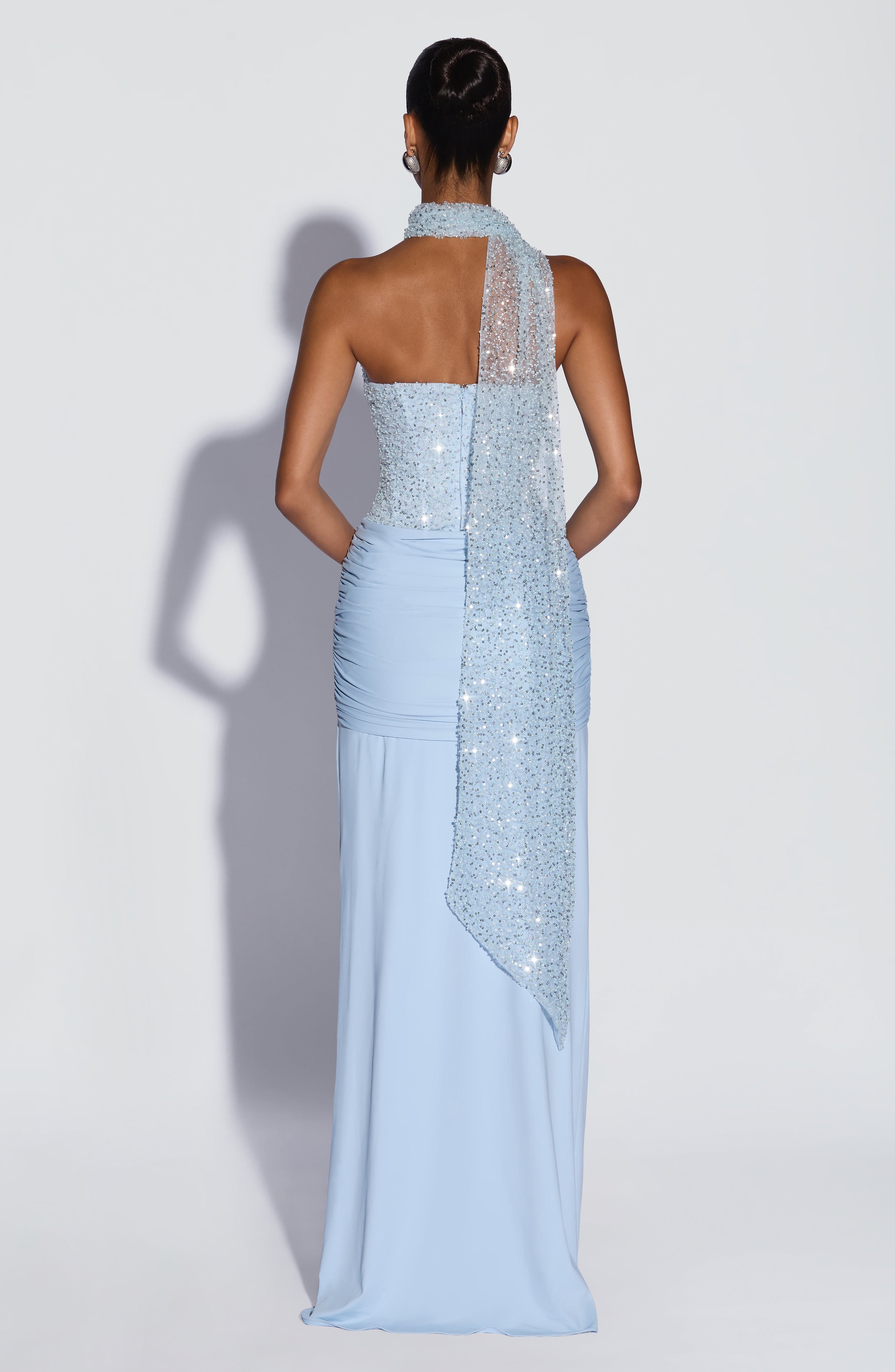 Carina Maxi Dress - Glacier Blue - Image 7