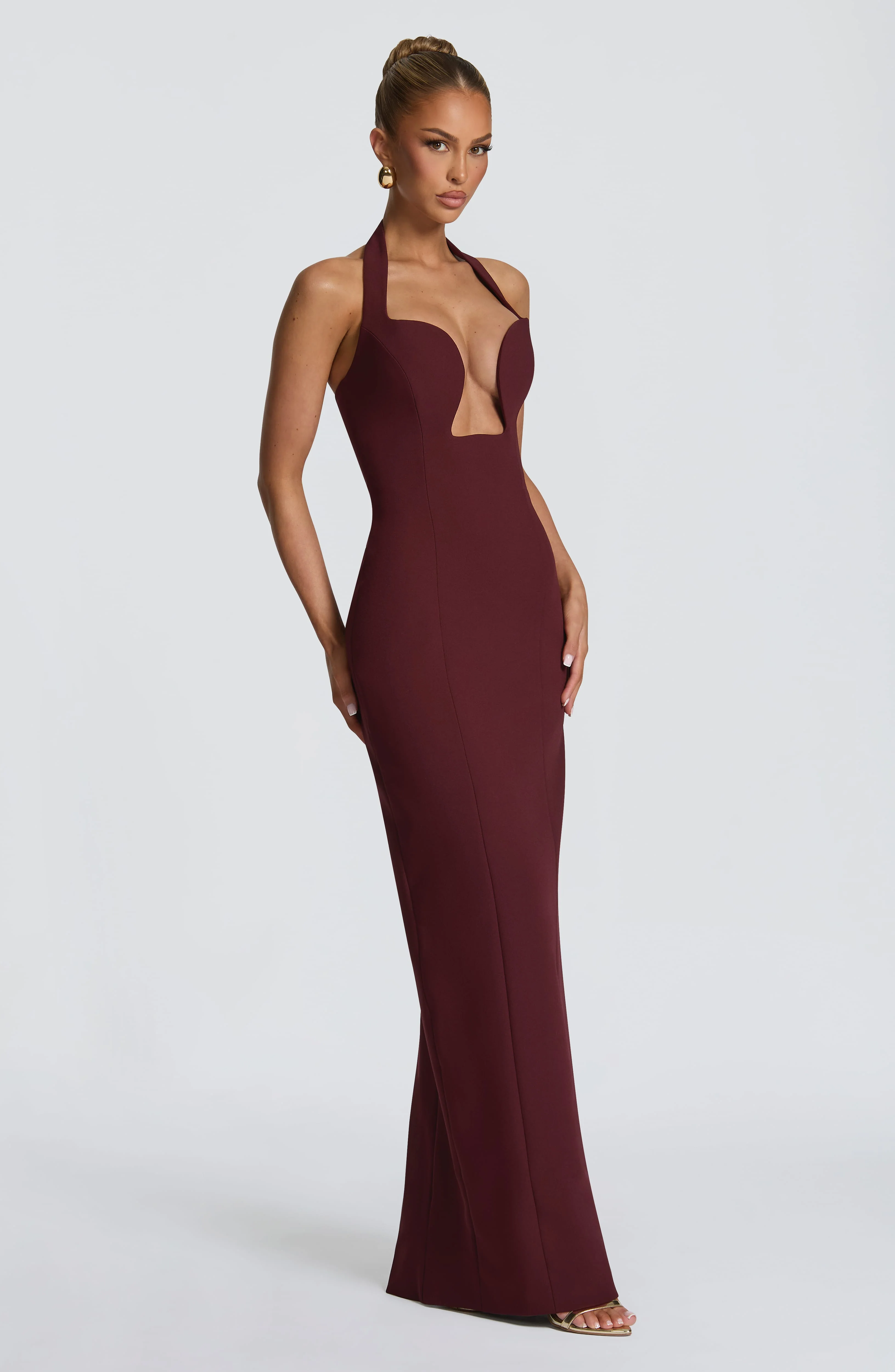 Charlotte Maxi Dress - Cherry Lacquer - Image 3