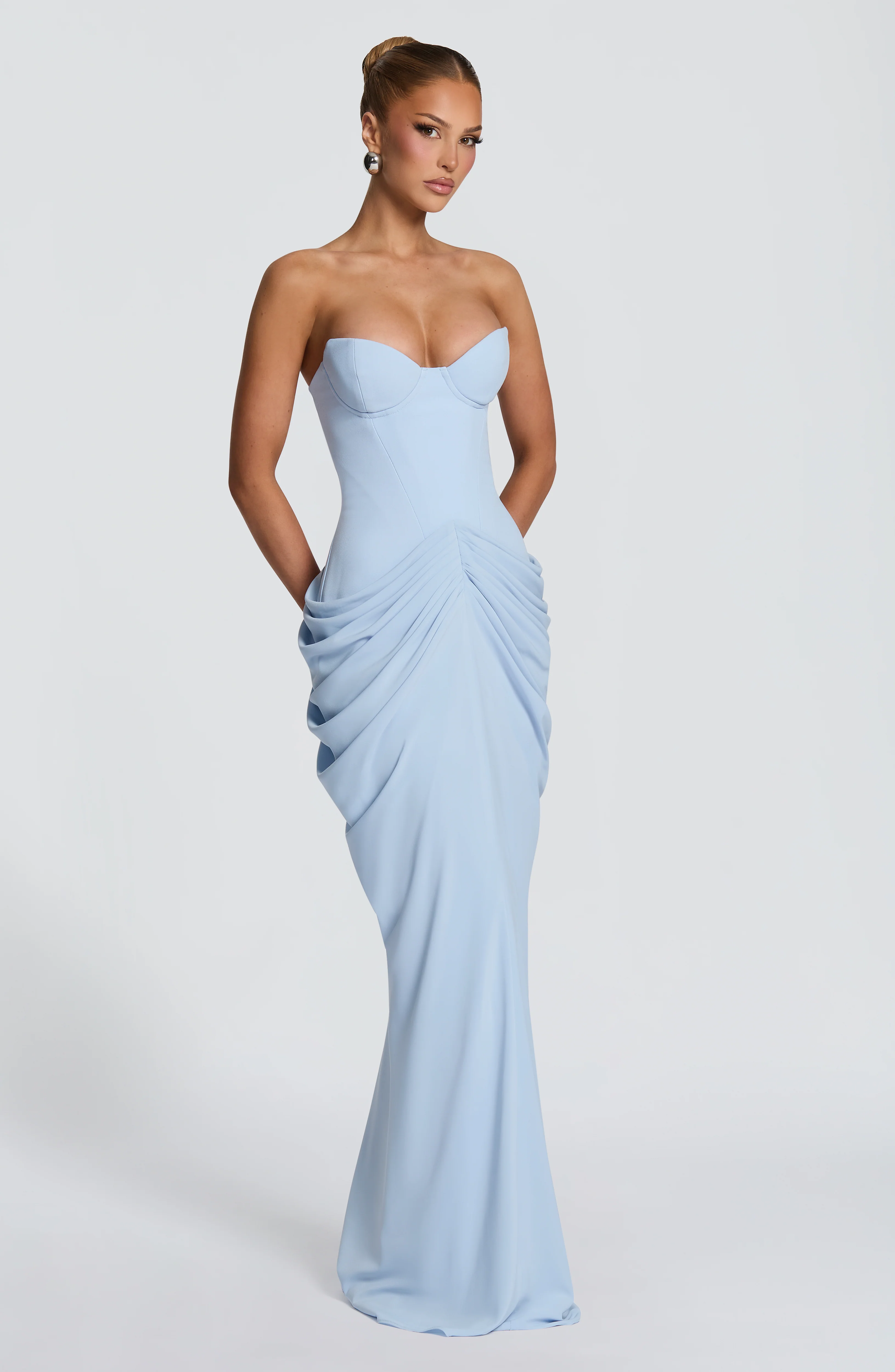 Chiara Maxi Dress - Glacier Blue - Image 5