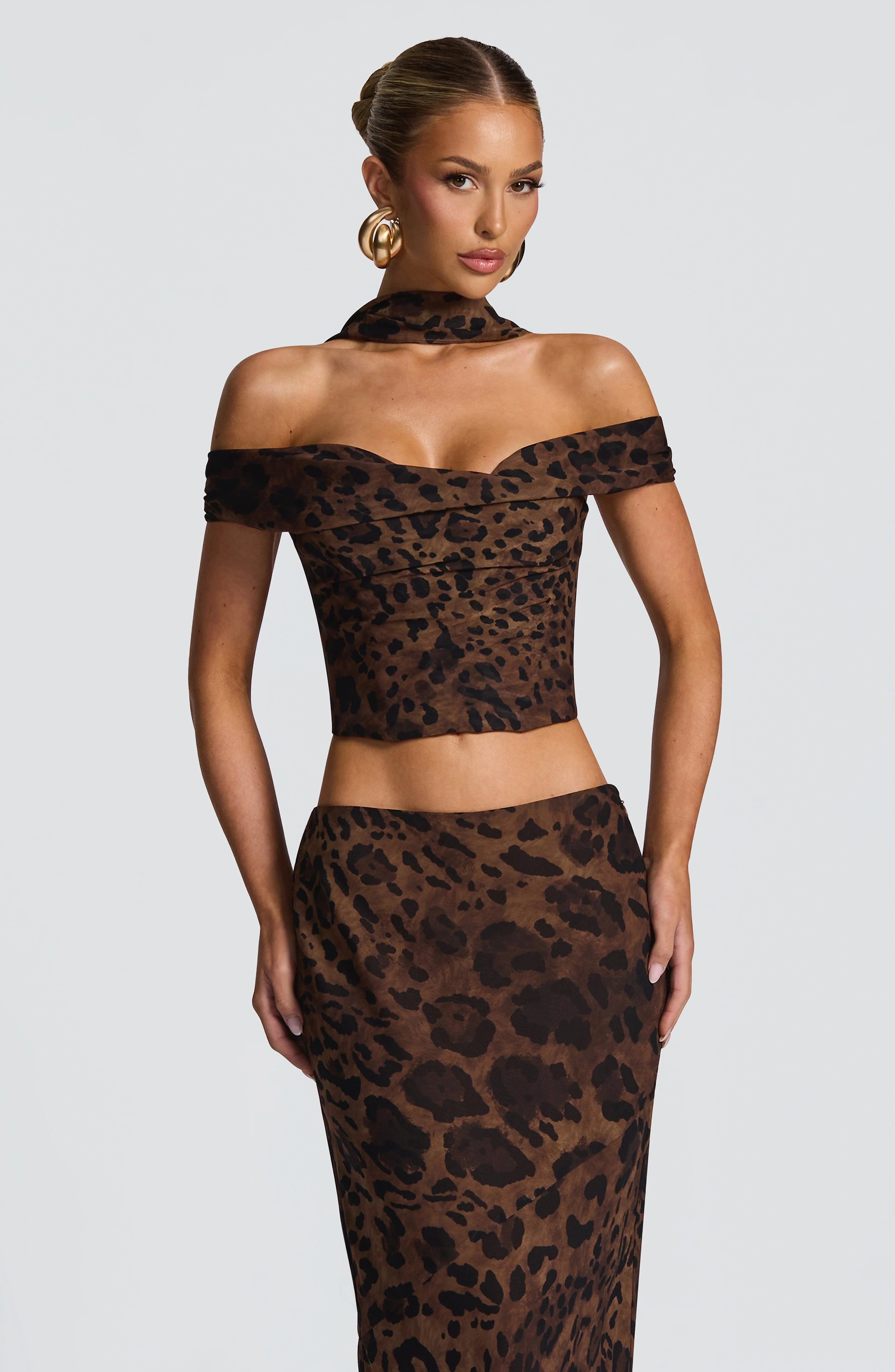Chrysoula Top - Leopard Print - Image 6
