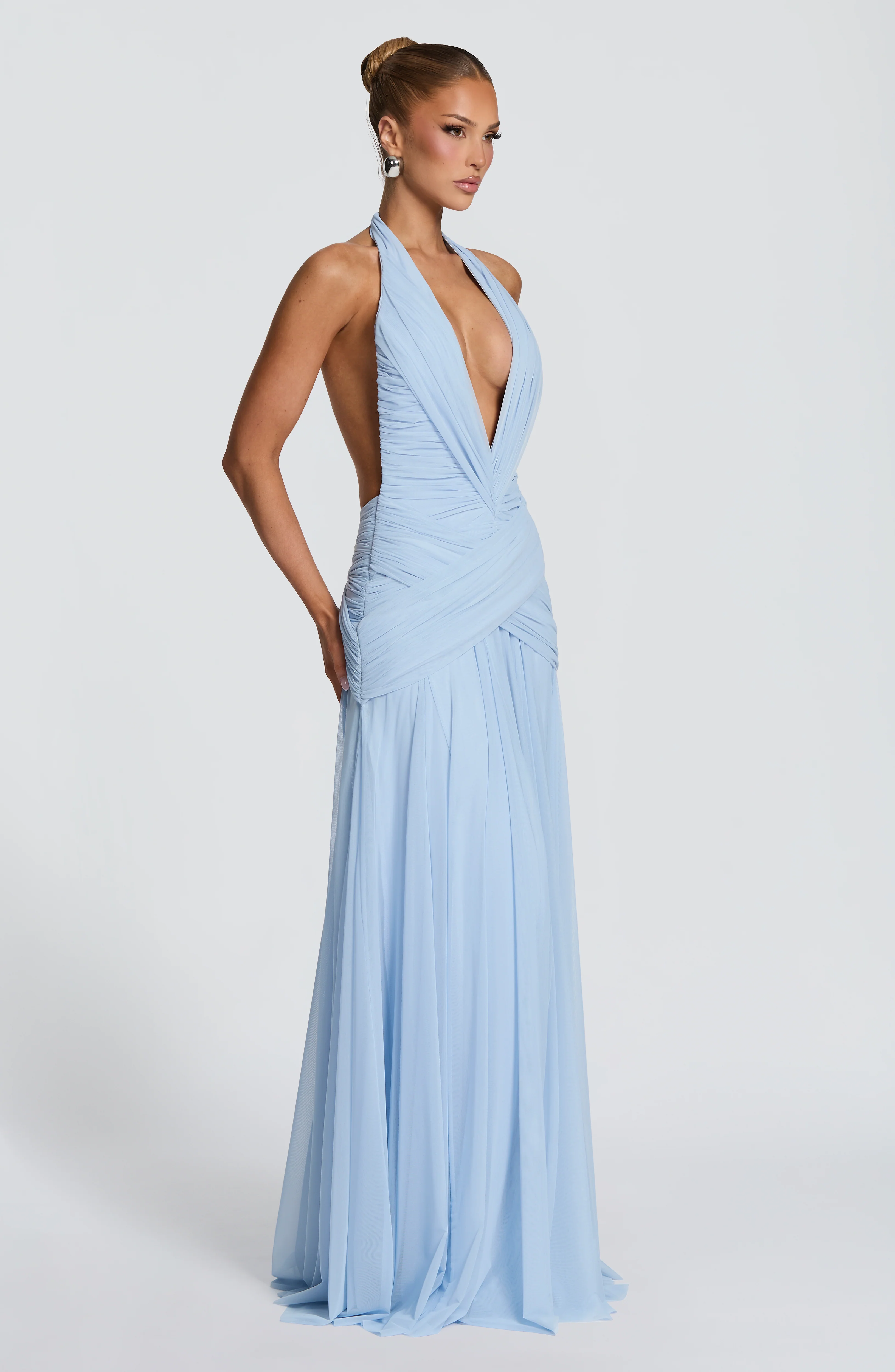 Cleo Maxi Dress - Glacier Blue - Image 3