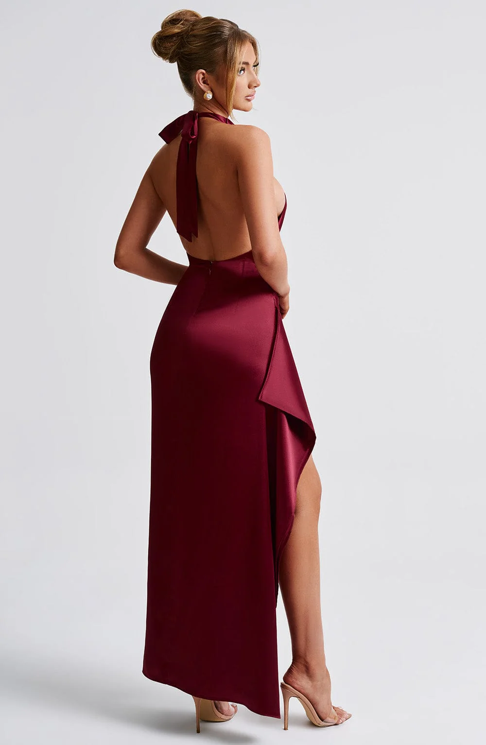 Colette Maxi Dress - Burgundy - Image 6