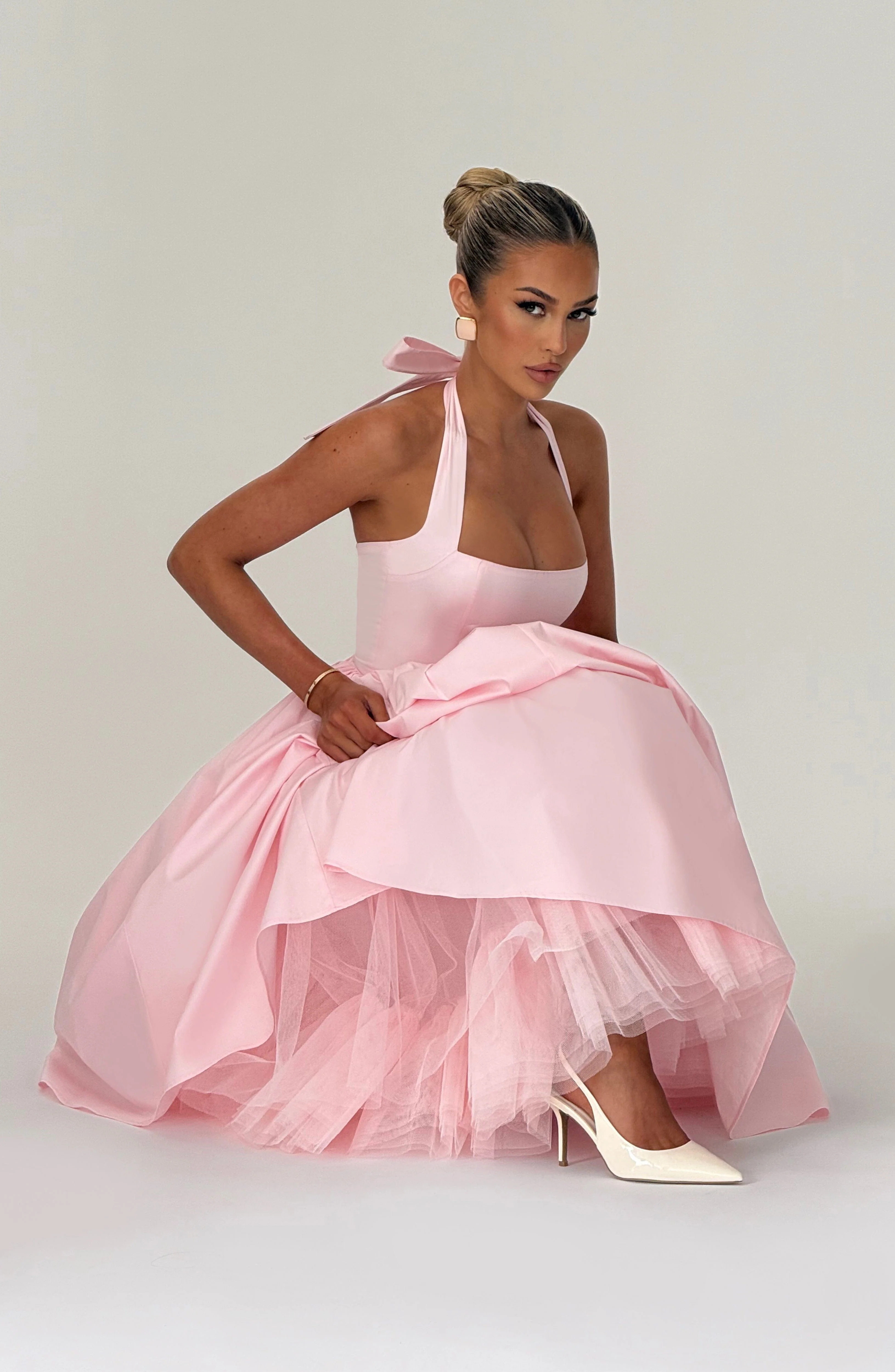 Cressida Midi Dress - Blush - Image 6