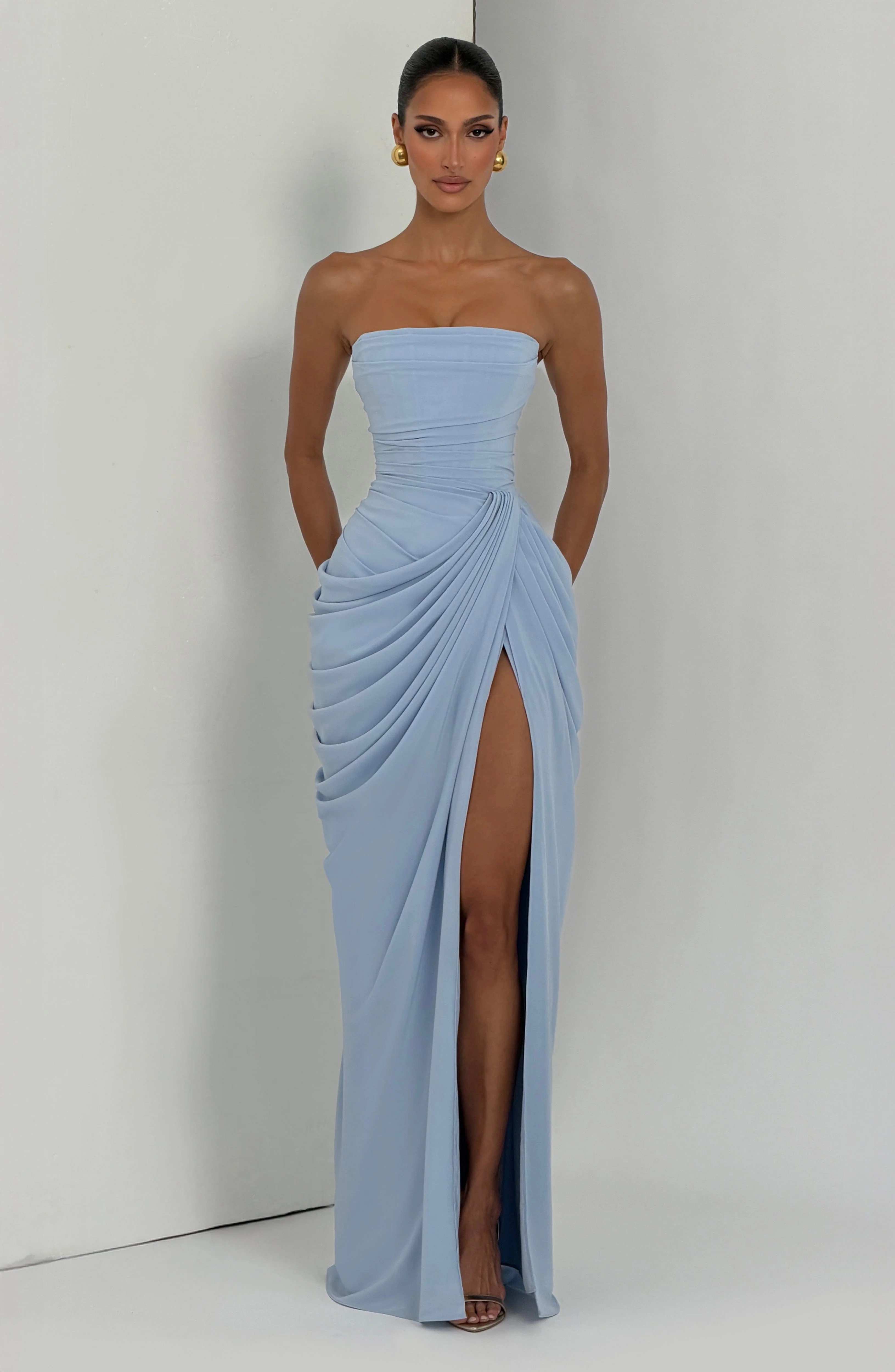 Cyra Maxi Dress - Glacier Blue - Image 9